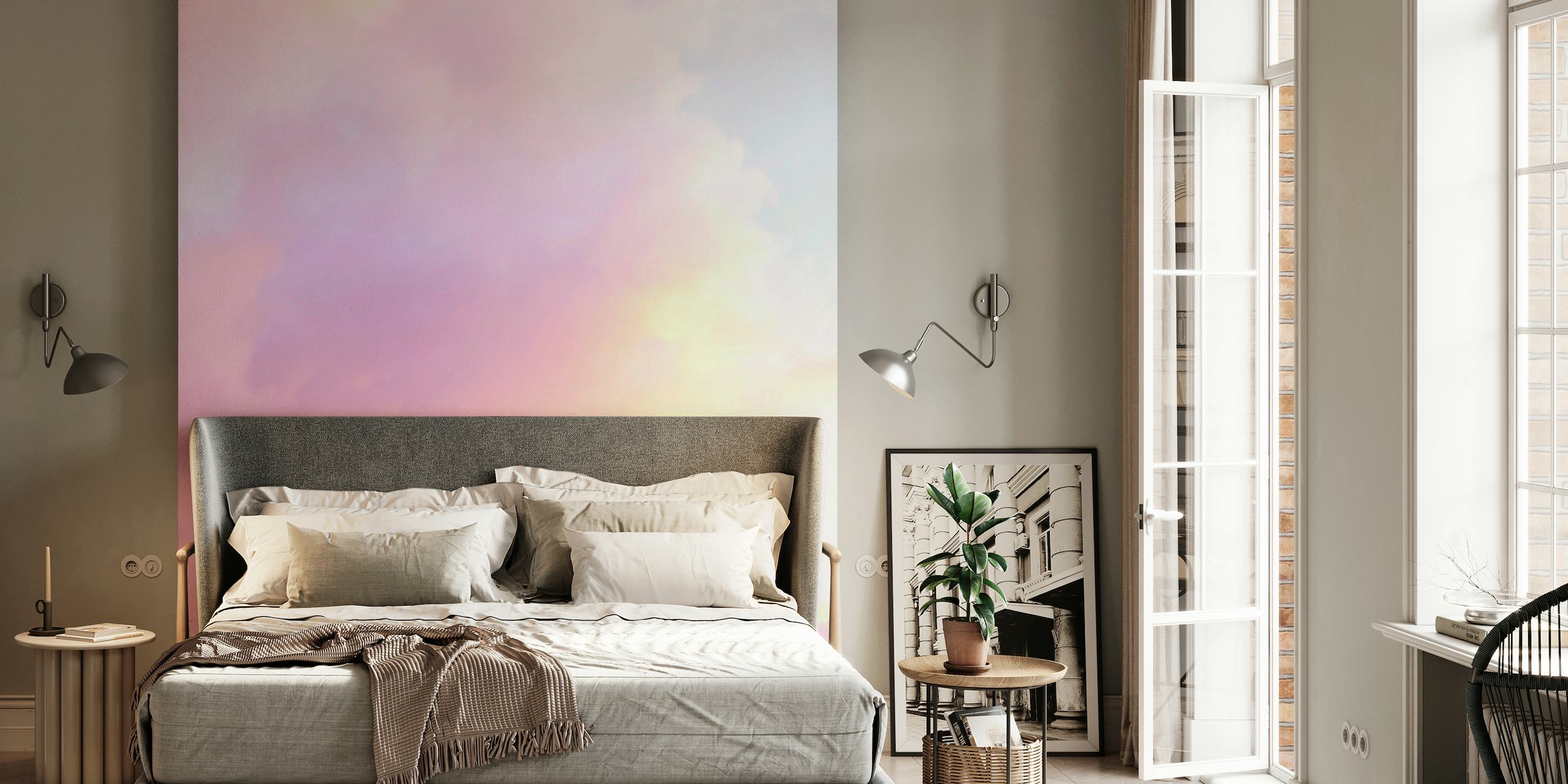 Dreamy Pastel Clouds wallpaper