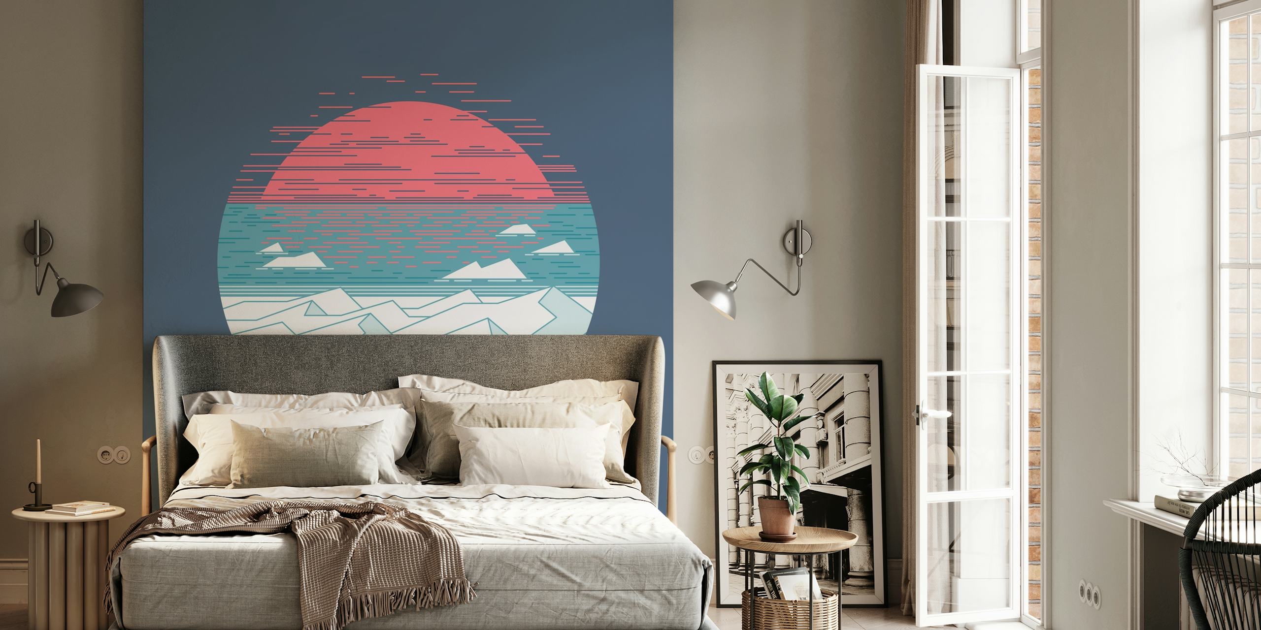 The Great Thaw tapetdesign i ett rum