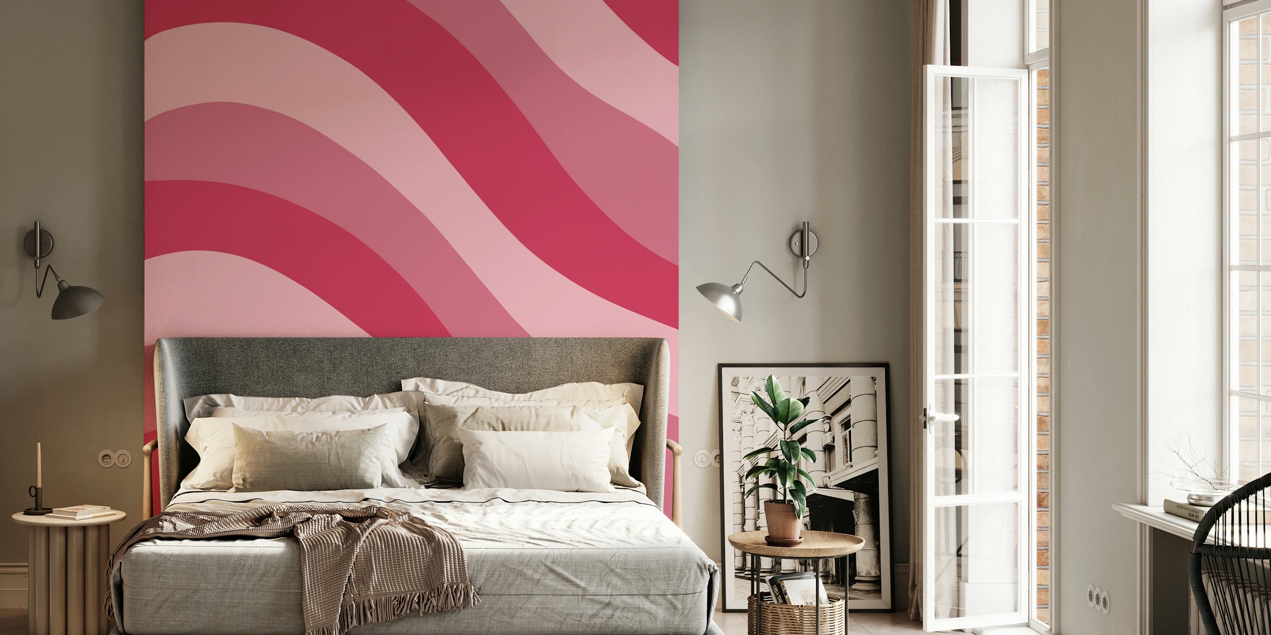 Vibrant Viva Wave Printable Wallpaper inspired from the 70s