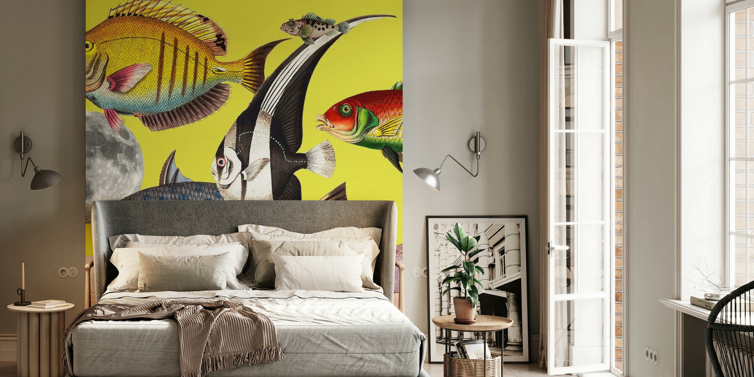 Fish World Yellow wallpaper