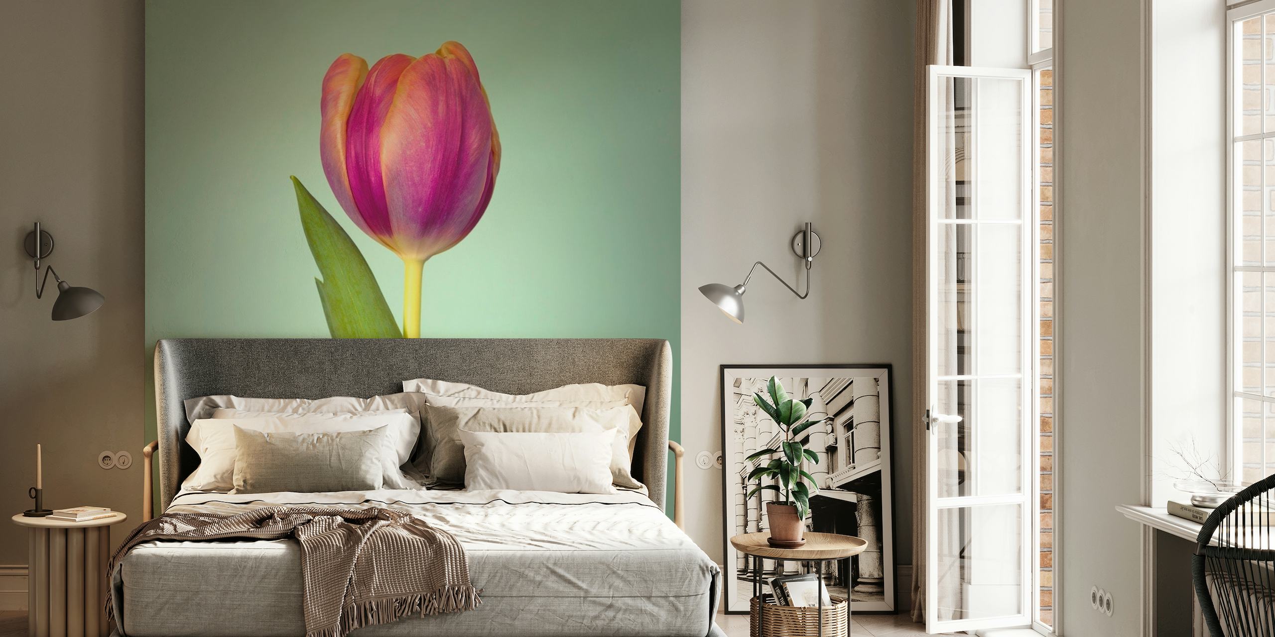 Single Tulip Flower behang