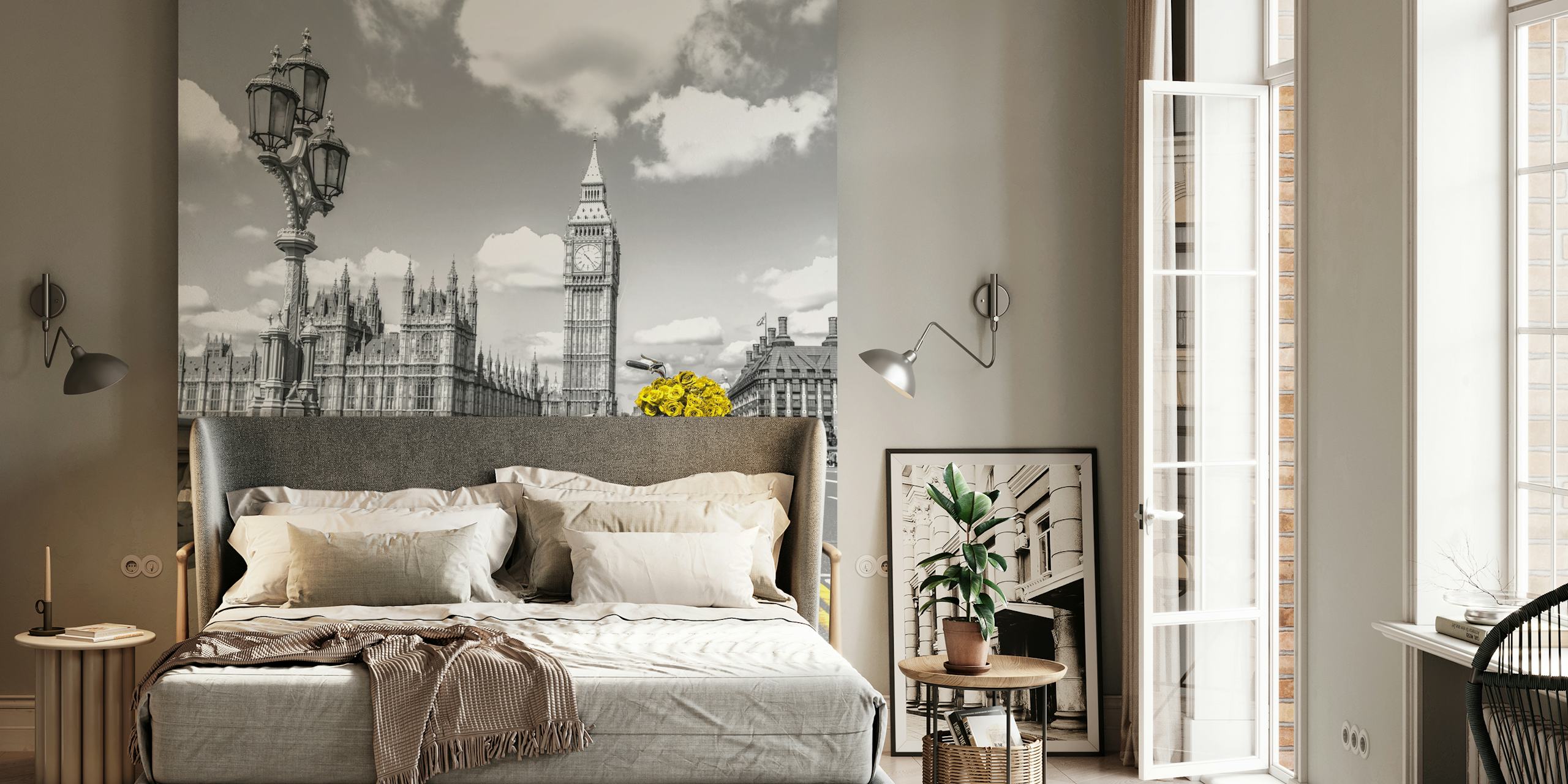 Floral Journey of Westminster wallpaper in a room