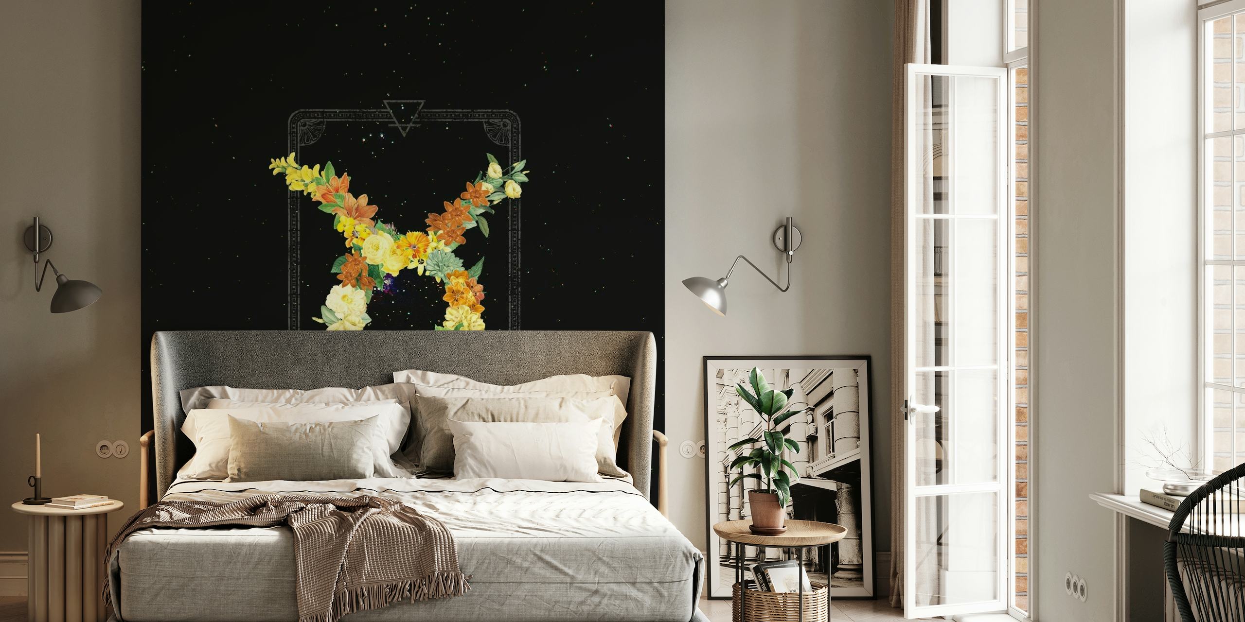 Floral Zodiac Sign: Taurus wallpaper