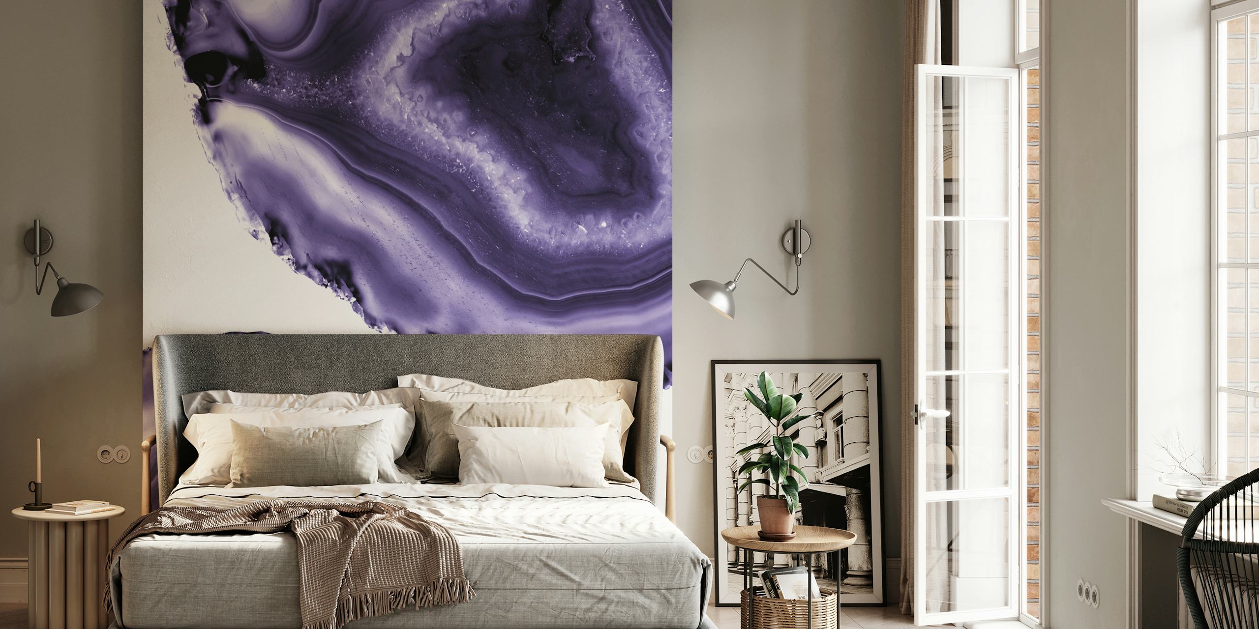 Papier peint Ultra Violet Agate 3 dans une pièce