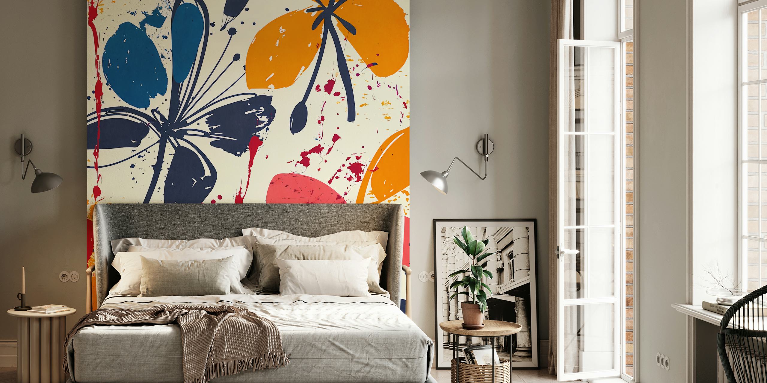 Tapeta Colorful Flowers 2 v pokoji