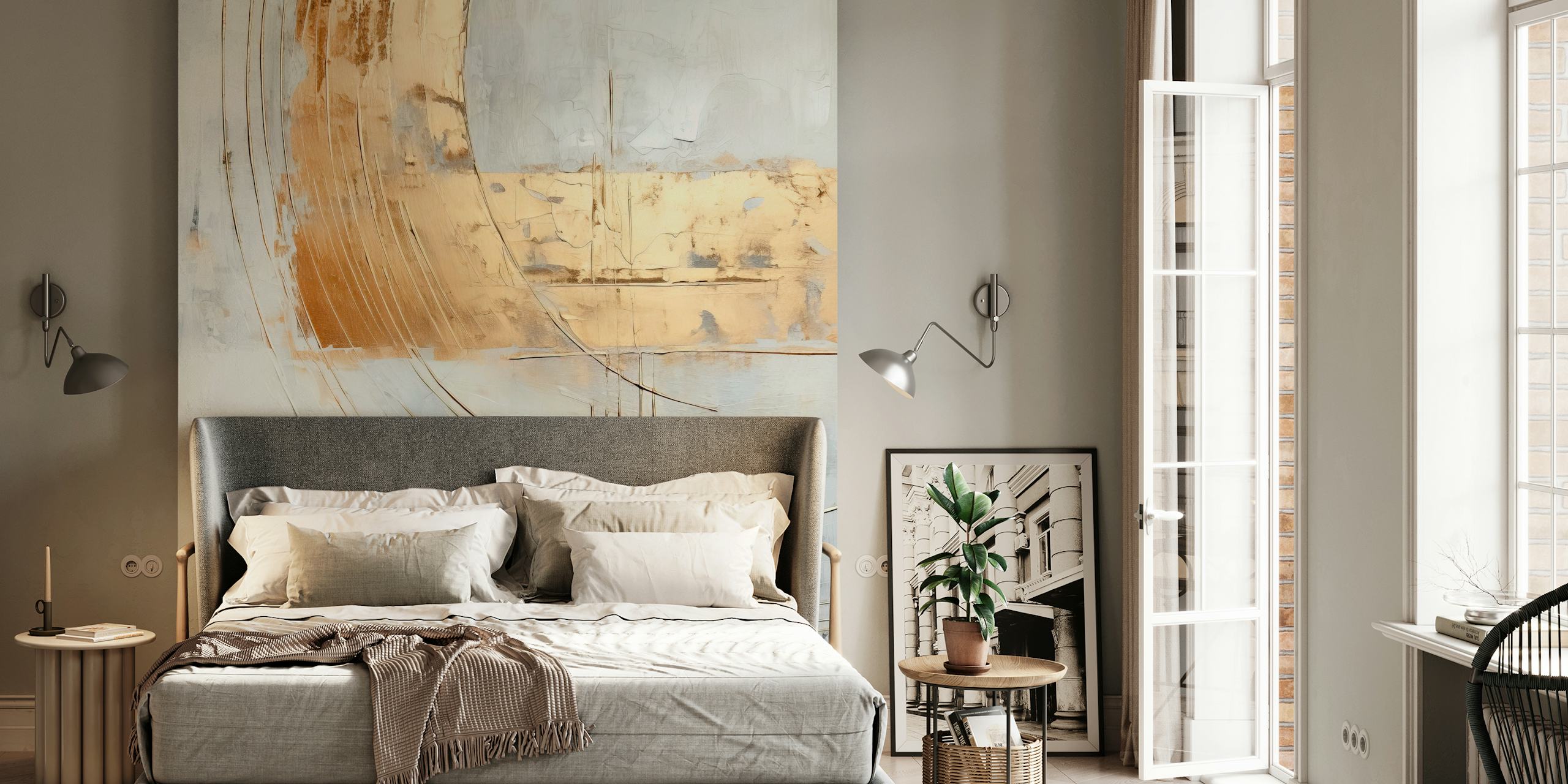 Abstract Art Tapeta U Modernoj Sobi