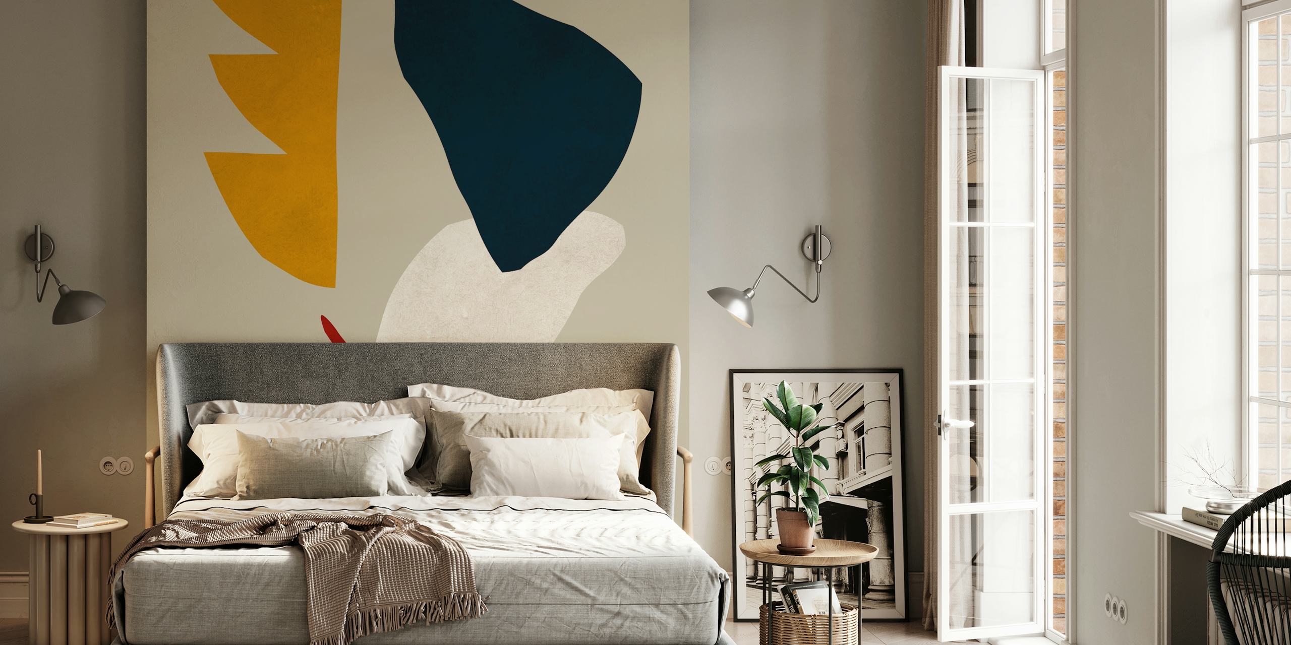 Expressionist harmony 9 wallpaper design in a room