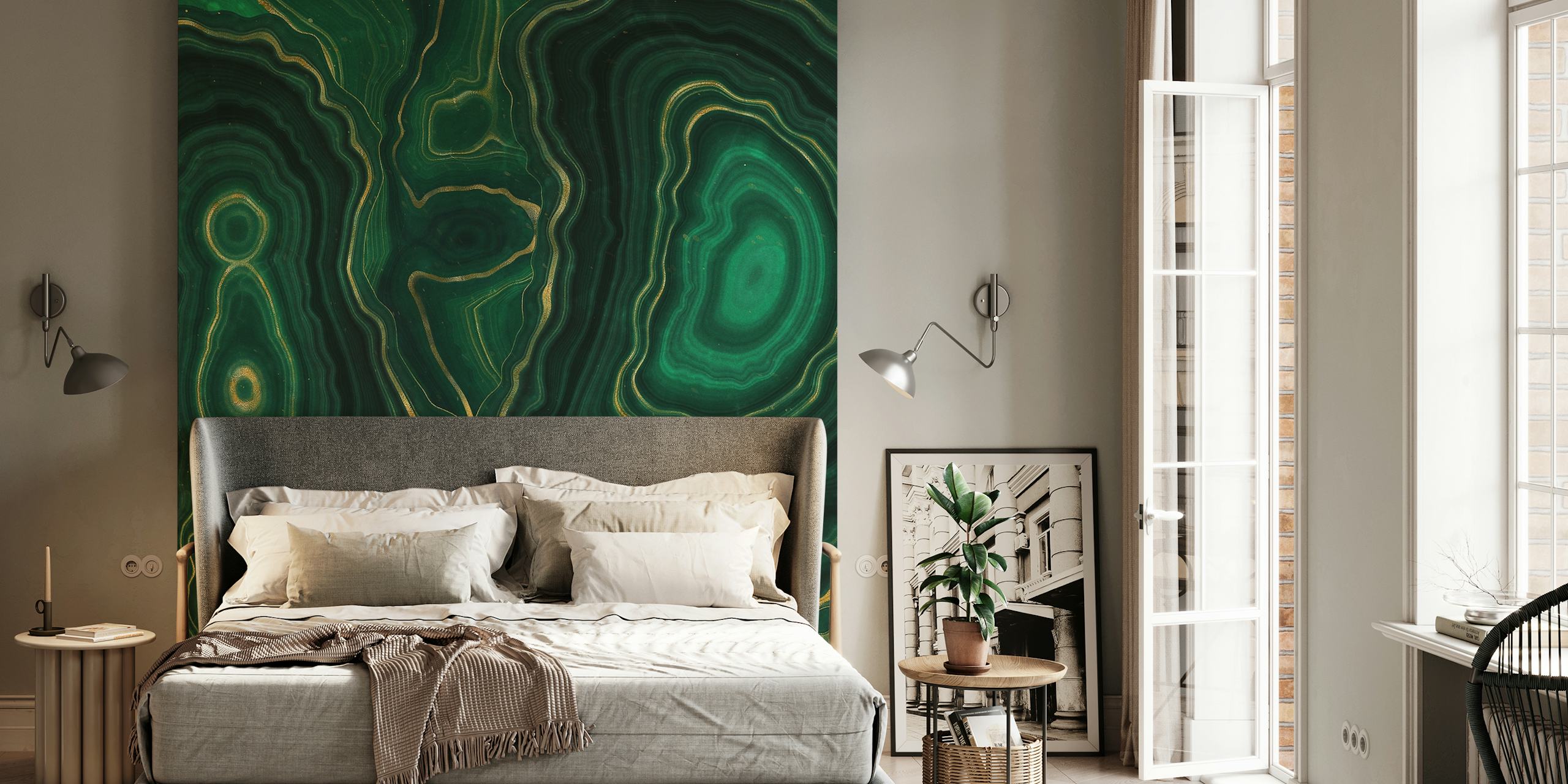 Elegantna tekstura smaragdnog mramora