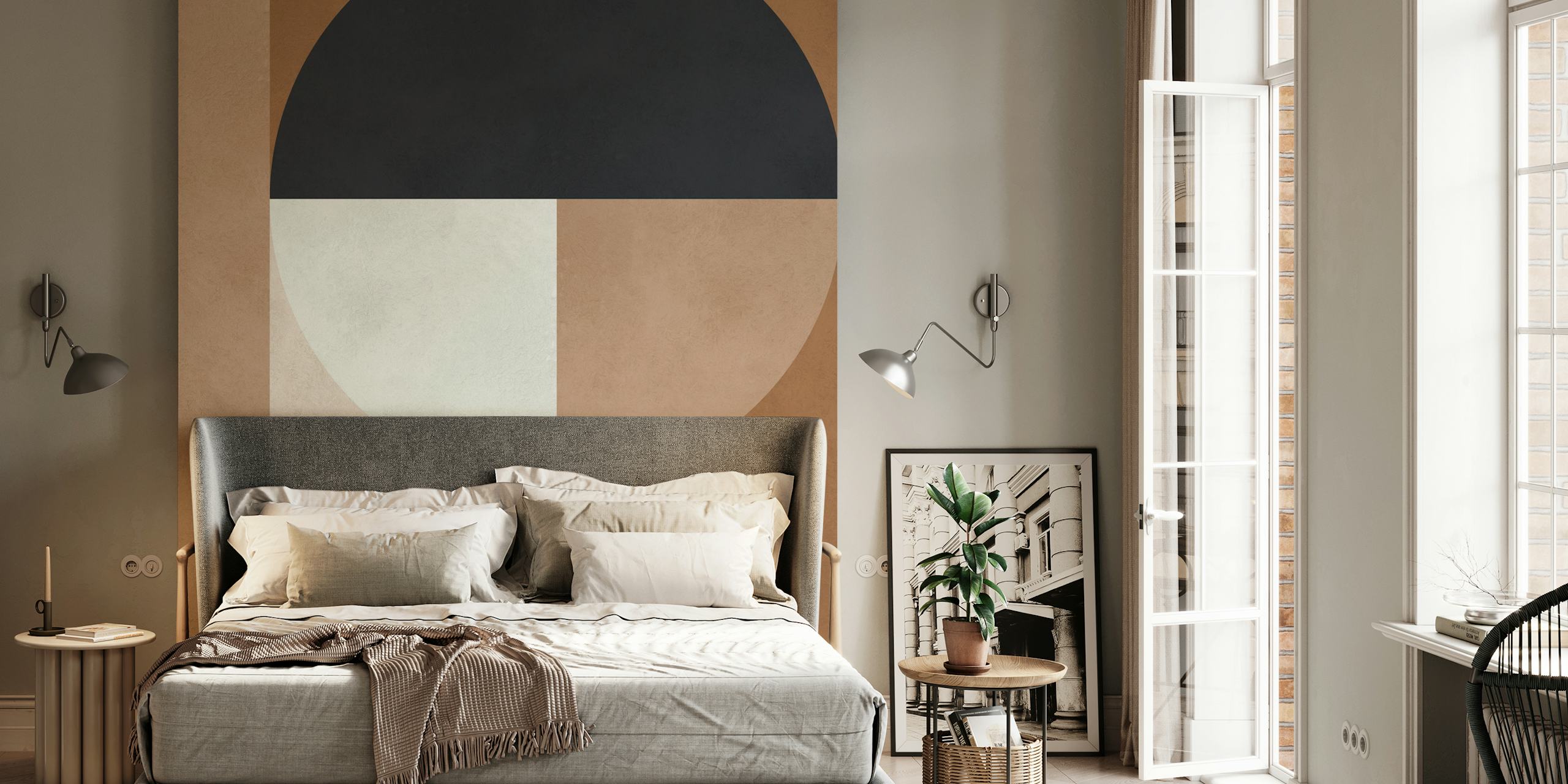 Modern art med geometriska cirklar