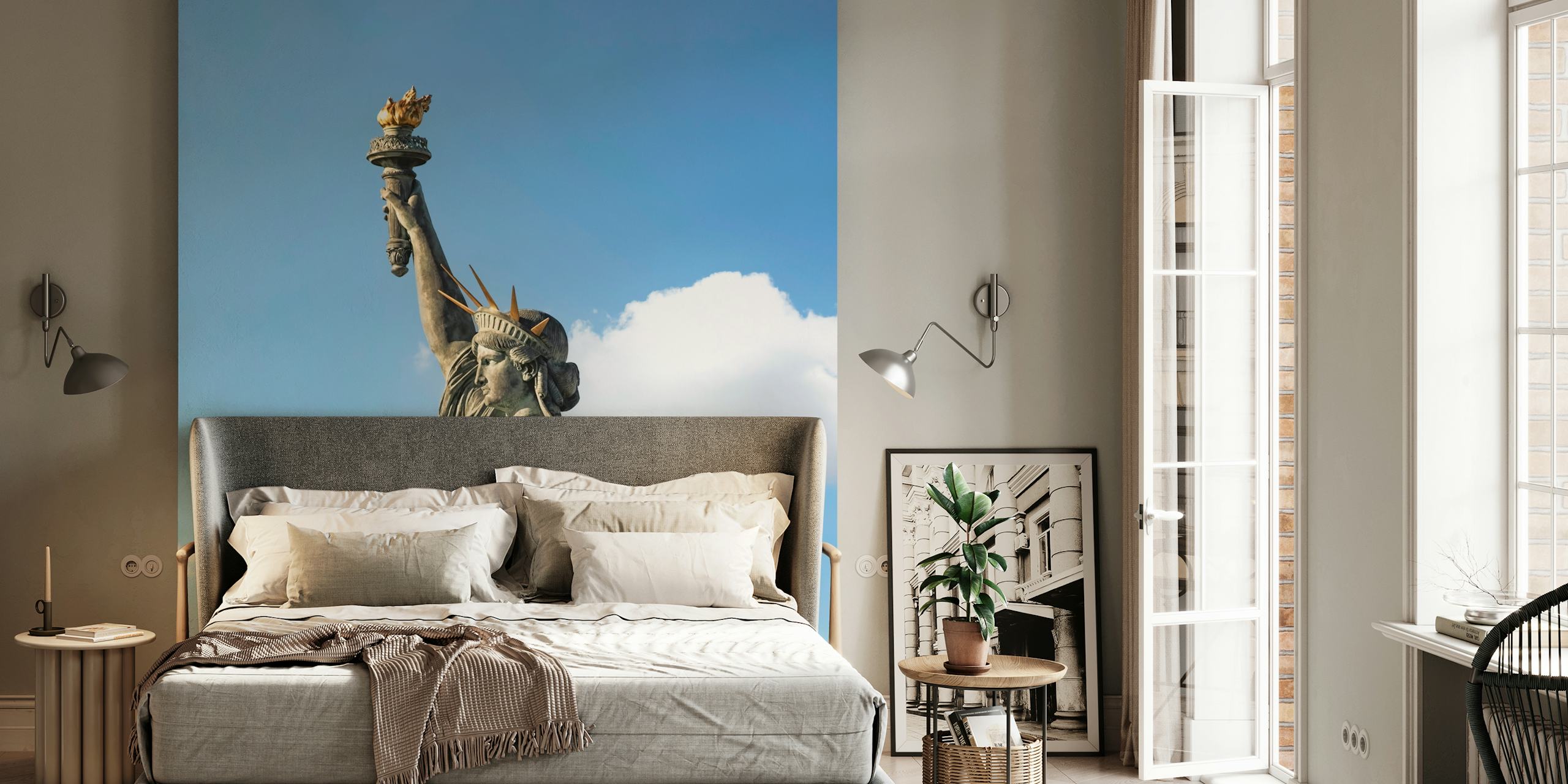 Statue of Liberty tapetti huoneessa