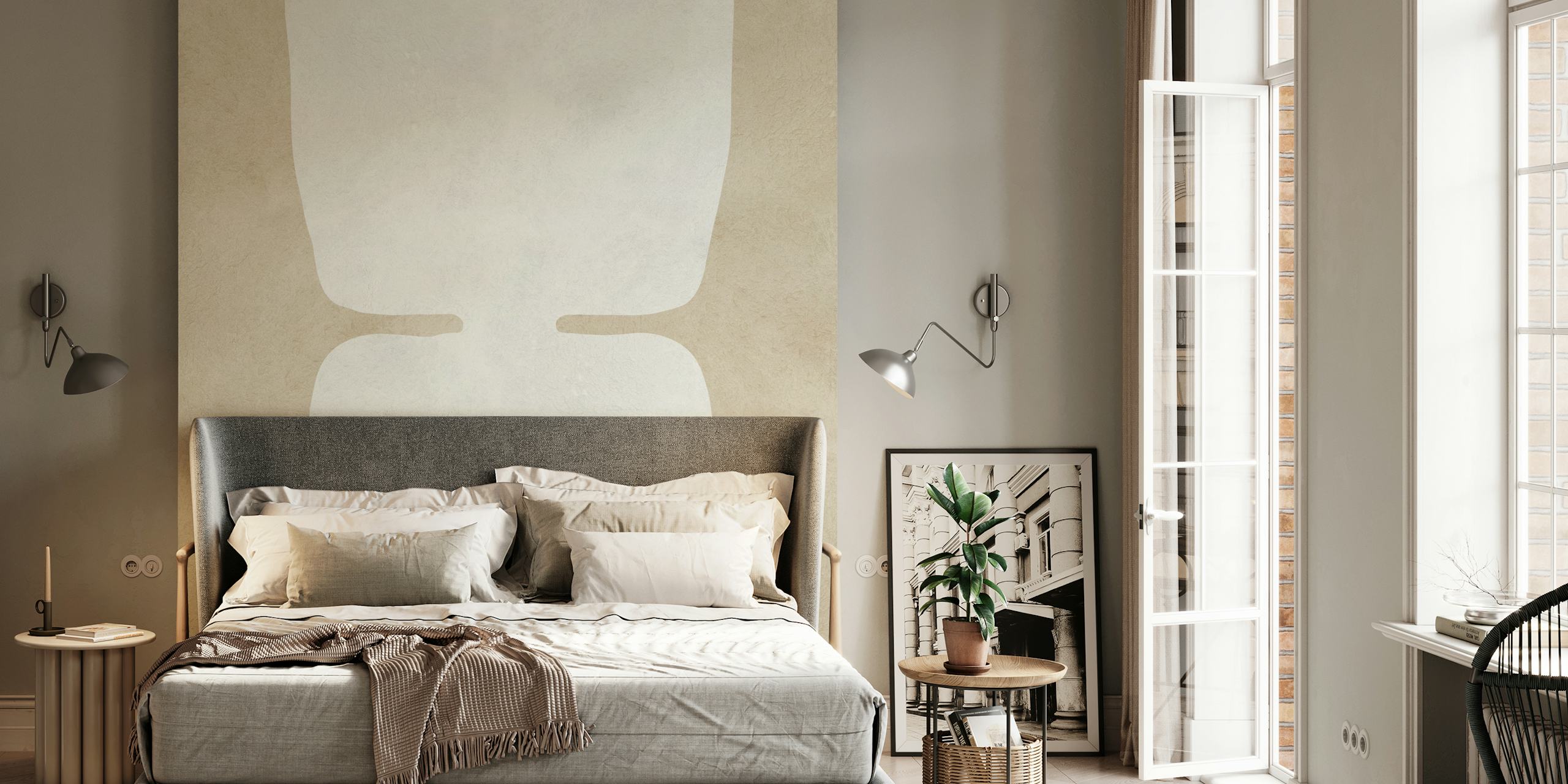 Geometric modern art tapeta v pokoji