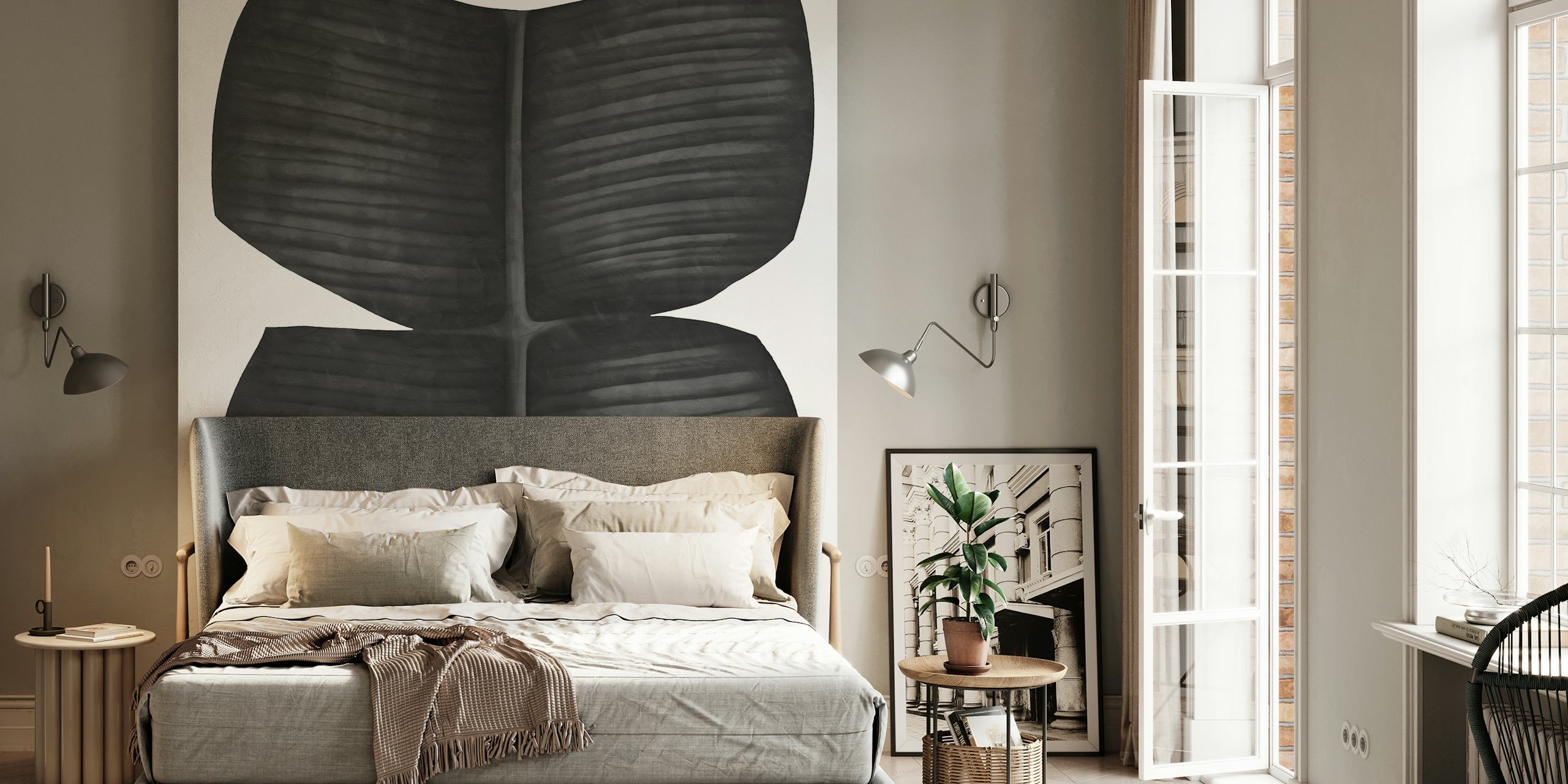 Ταπετσαρία Elegant Plant Impressions σε ένα δωμάτιο