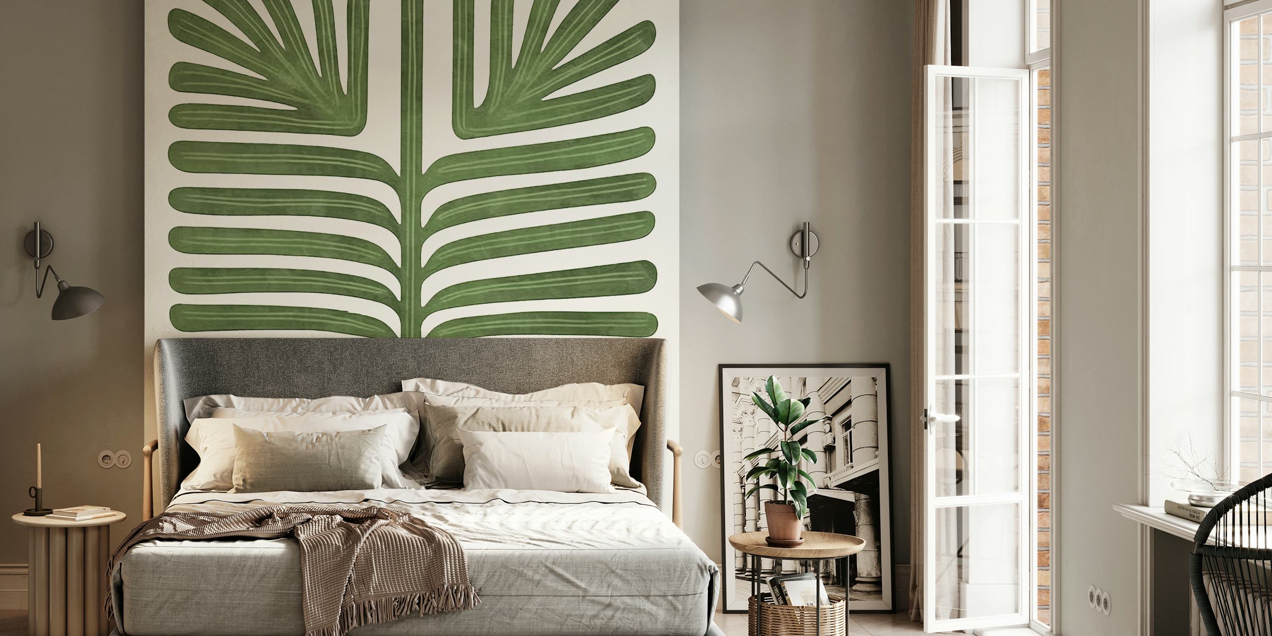 Botanical Garden Flair wallpaper in a room