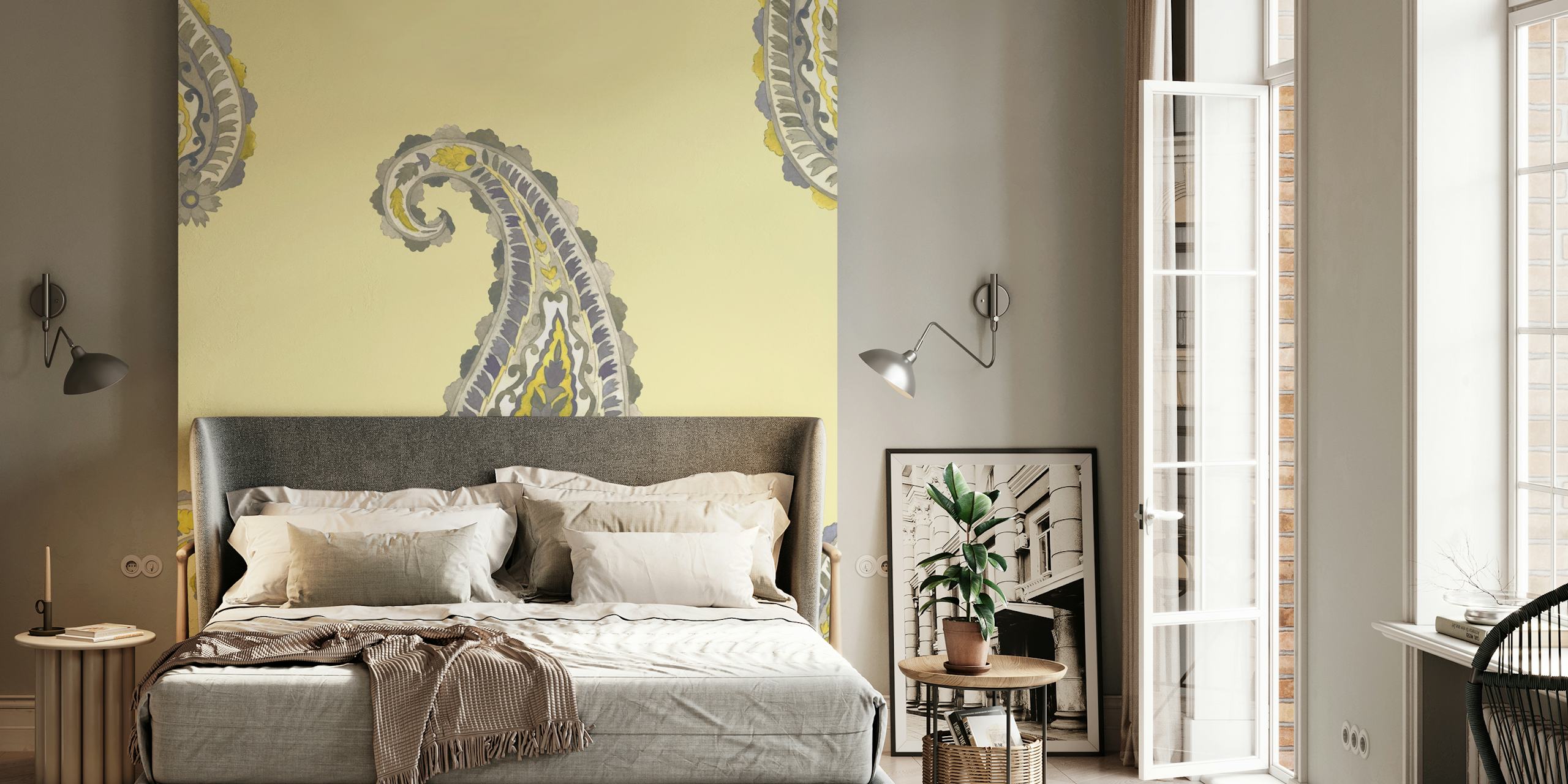 Eternal Paisley-tapet uppvisad i ett rum