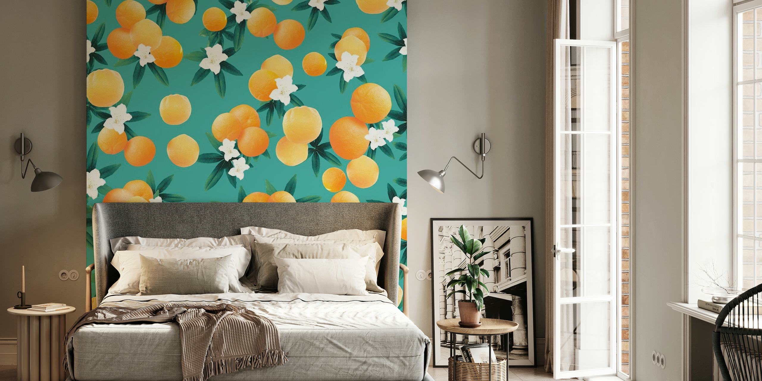 Orange Twist Flower Vibes 8 wallpaper