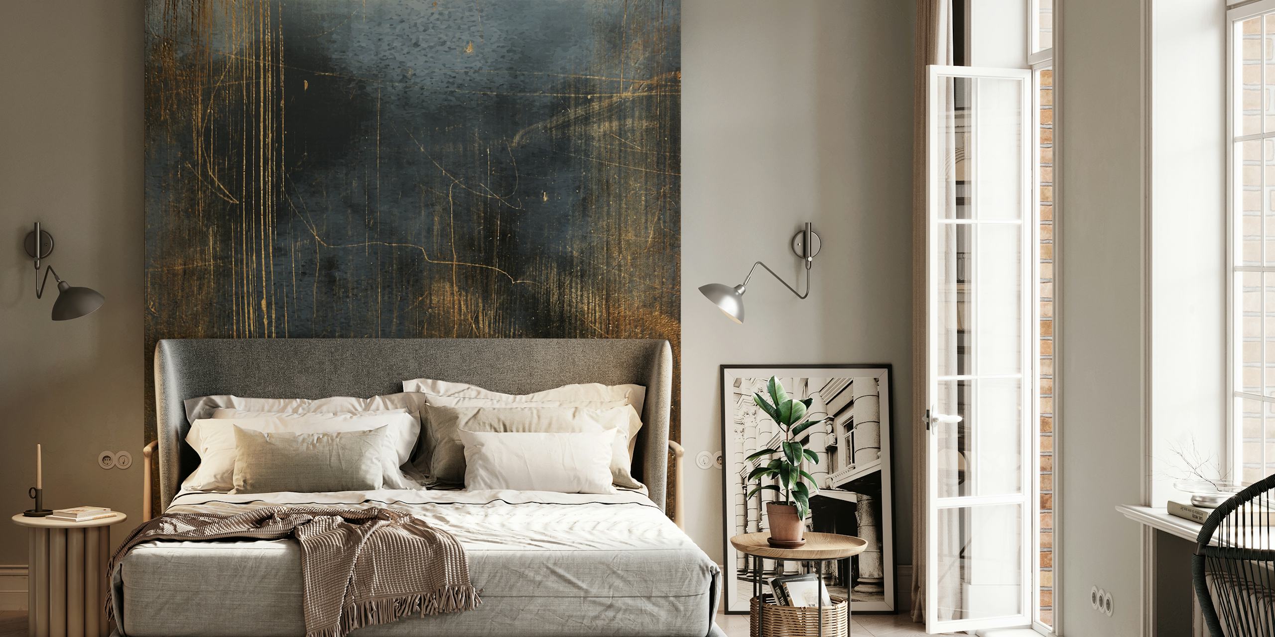 Orphelia wallpaper in a stylish room