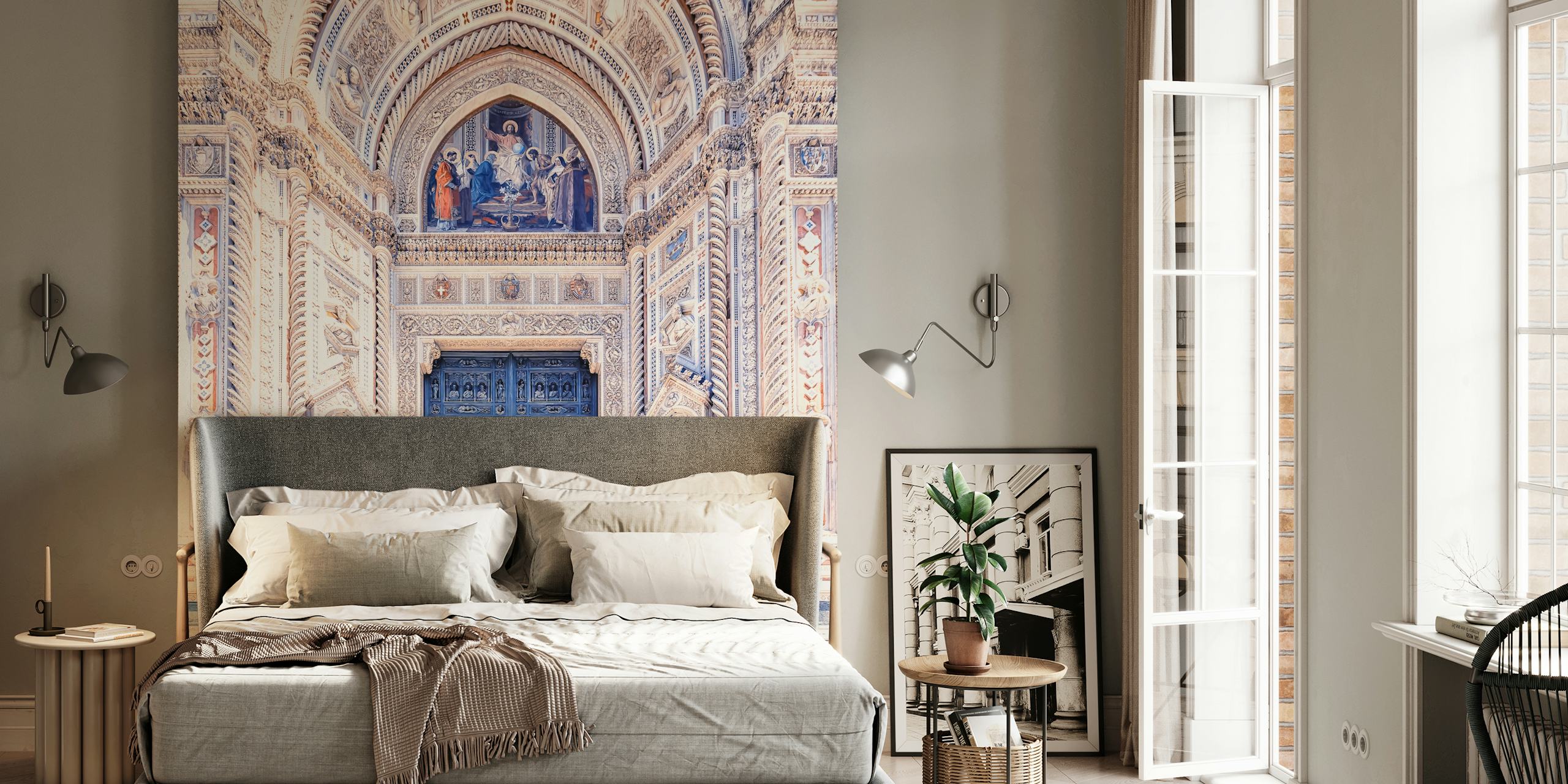 Saint Mary of the Flower wallpaper in a room