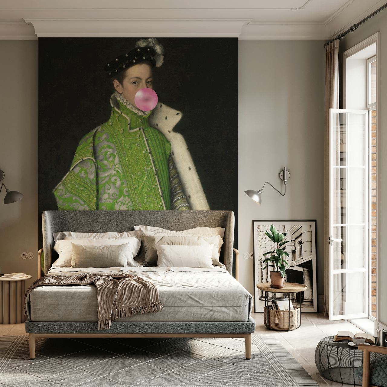 Noble Playful Portrait tapeta v pokoji