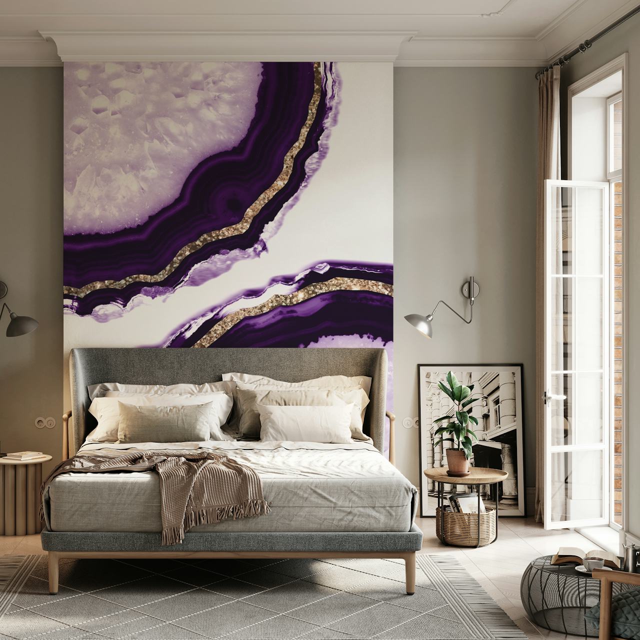 Agate Glitter Glam 13 wallpaper design in a room