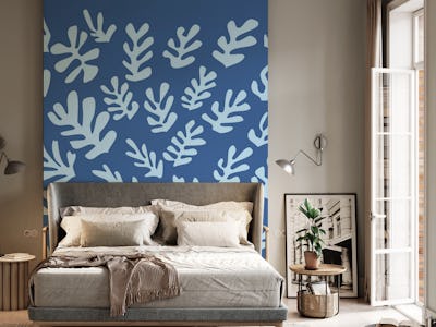 Aqua Blue Leaves