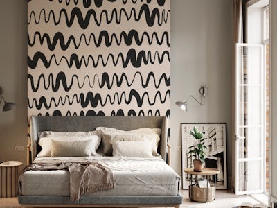 Black Waves Pattern