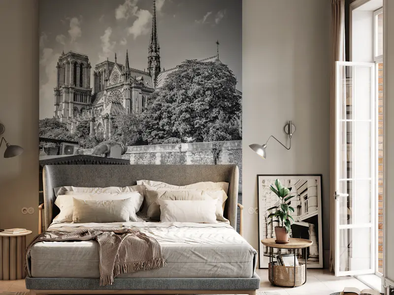 PARIS Cathedral Notre-Dame | monochrome