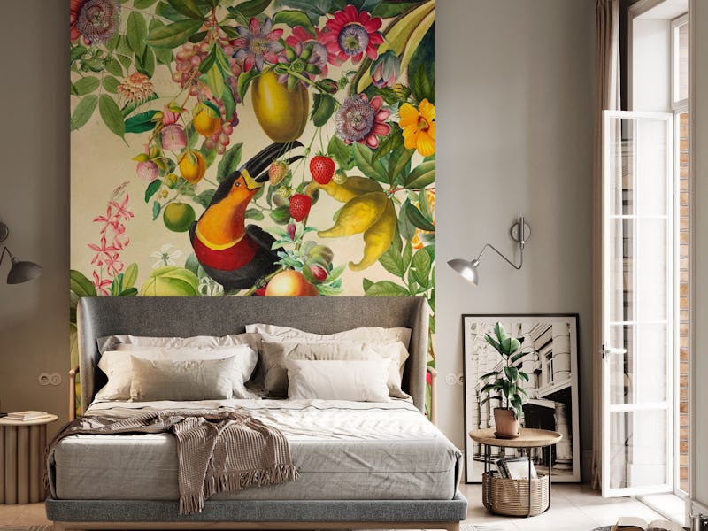 Exotic Opulent Toucan Flower Jungle 1