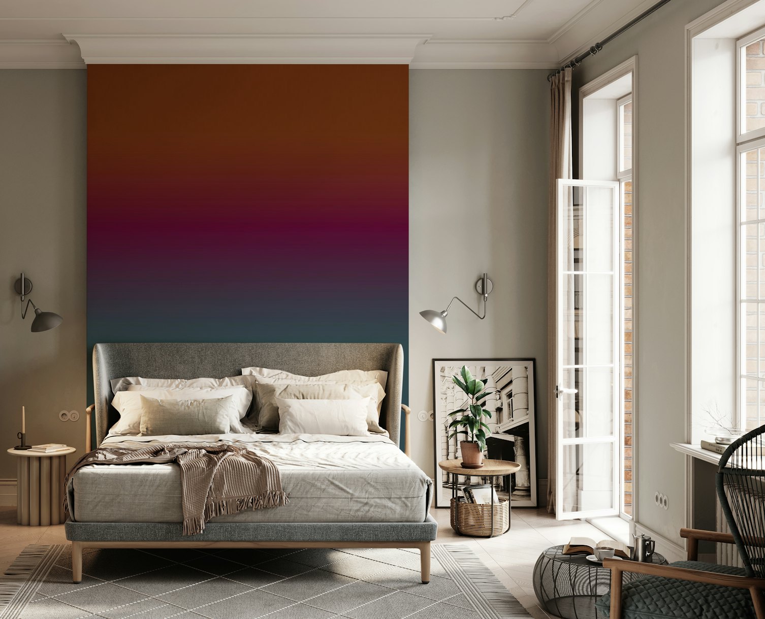 Trend Color Gradient behang