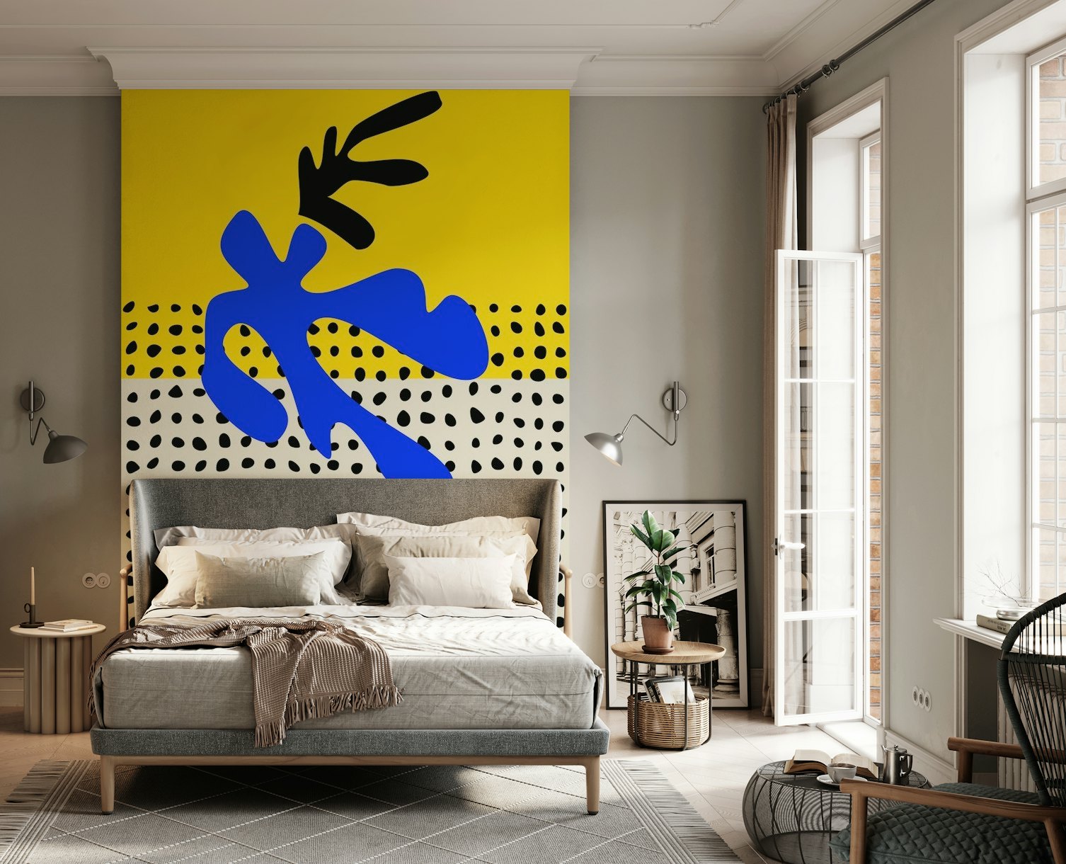 Vibrant Matisse Inspired Art wallpaper
