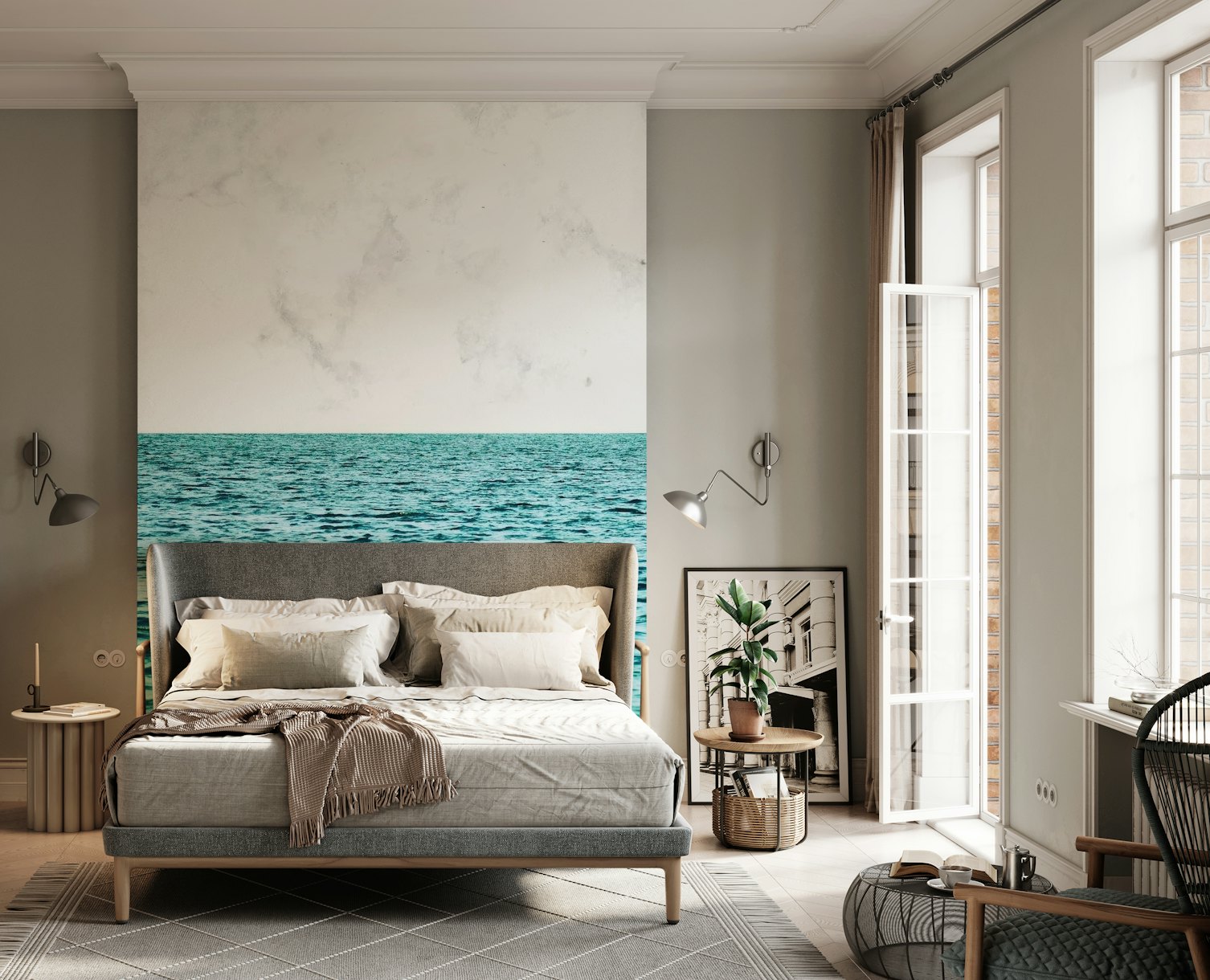 Ocean + Marble II wallpaper