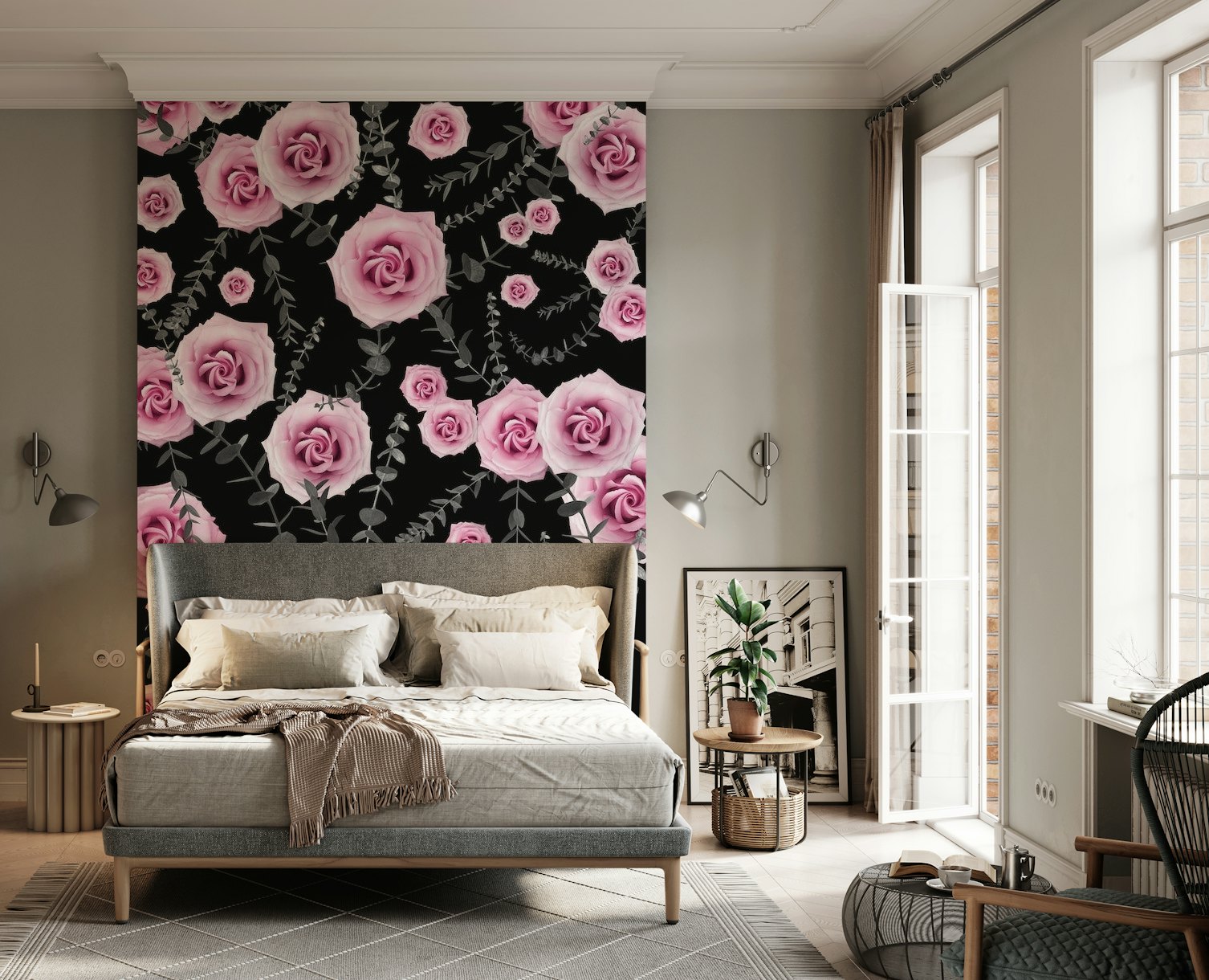 Night Beauty Rose Eucalyptus 5 wallpaper