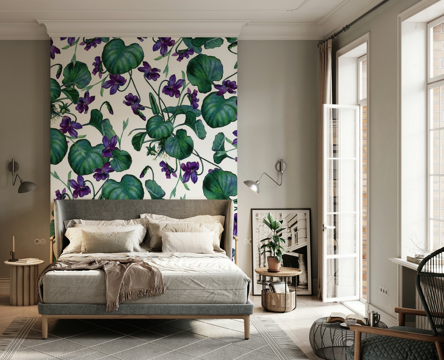 Violets wallpaper