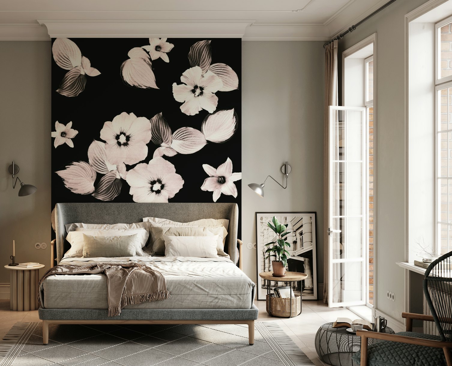 Rose Blush Floral Dream 1 wallpaper