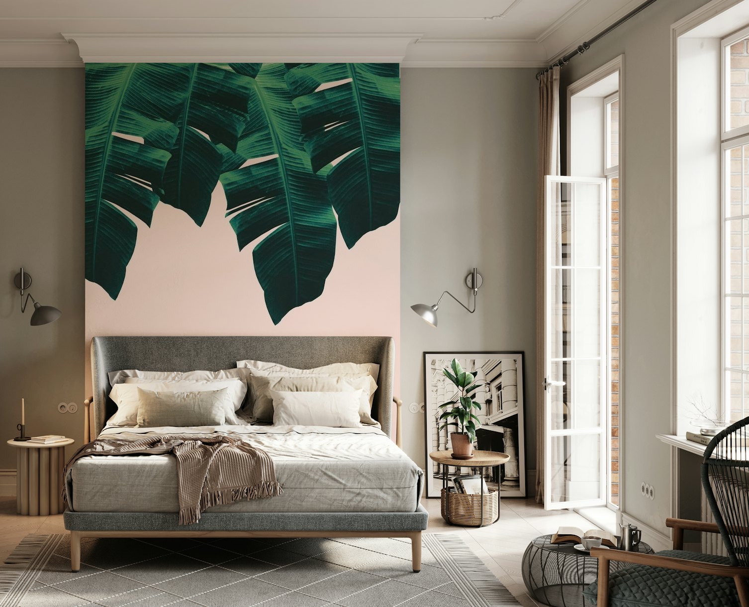 Tropical Blush Banana 1 wallpaper