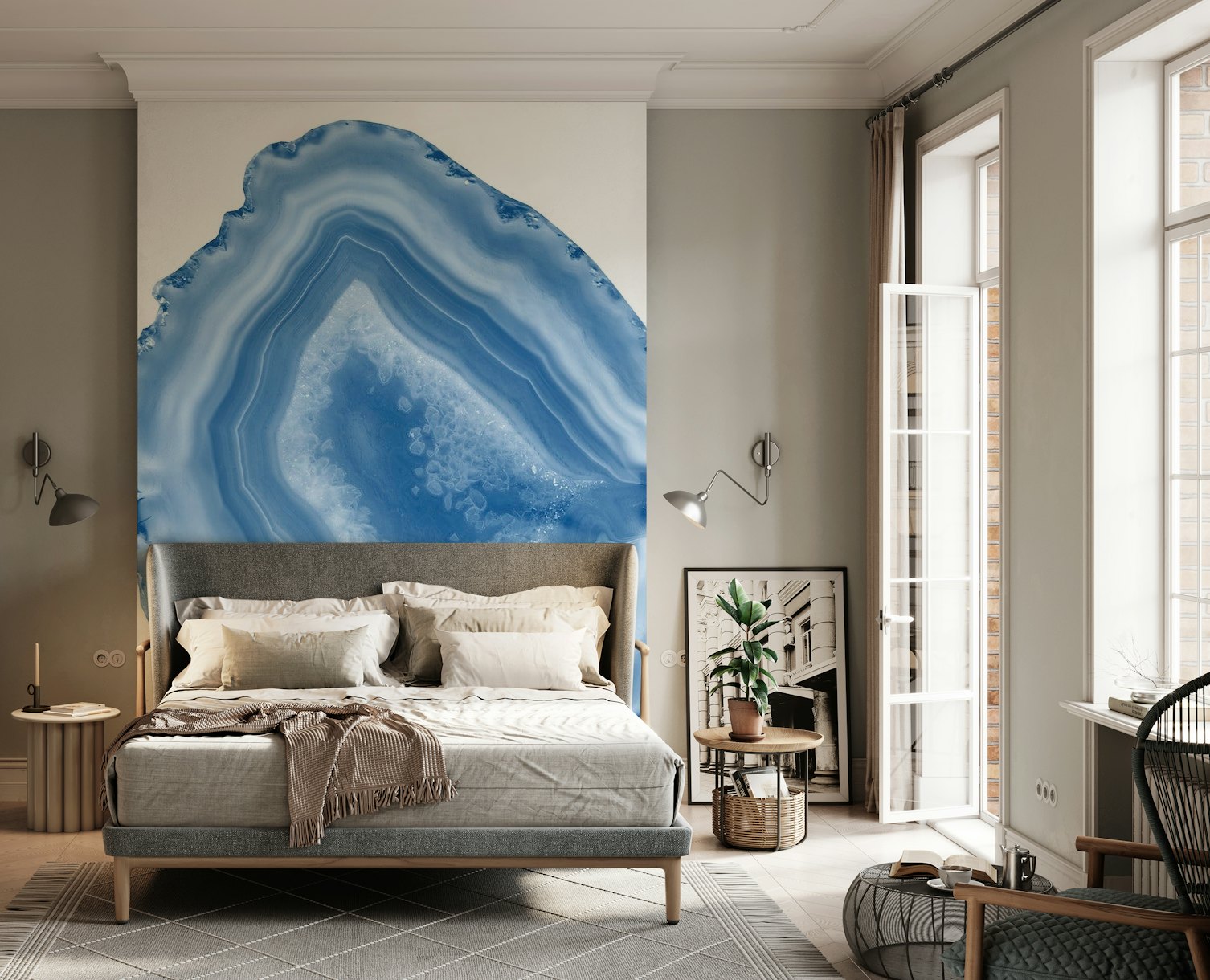 Classic Blue Agate Dream 1 wallpaper