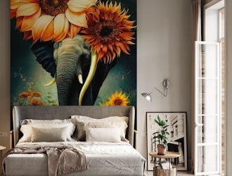 sunflowers elephant