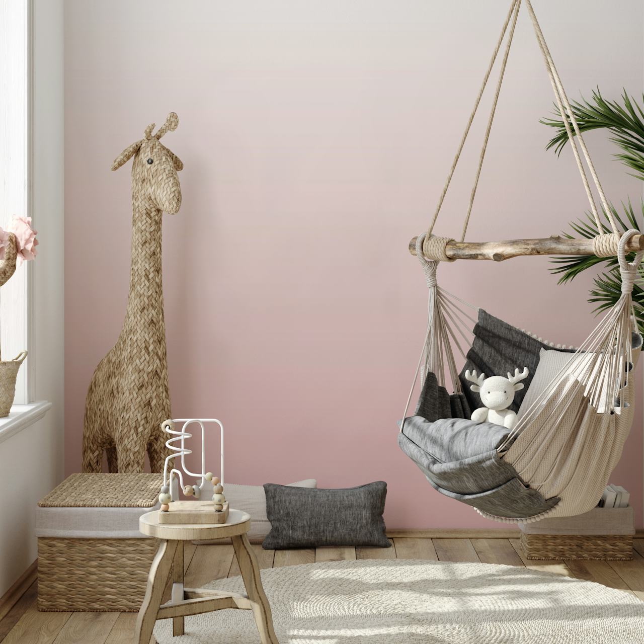 Gradient pink tones wallpaper with soft ombre effect