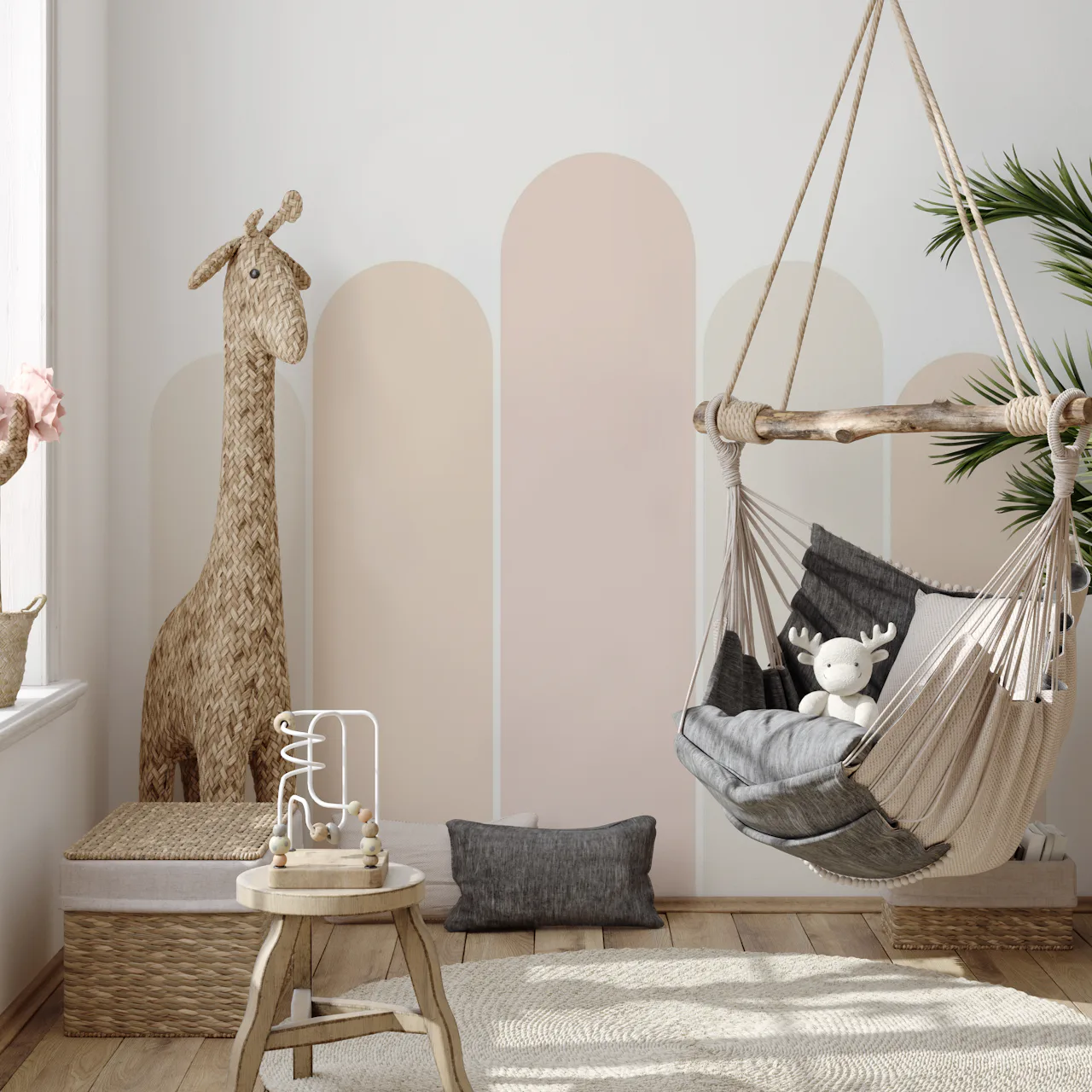 Boho Arches Nursery Wallpaper | Happywall