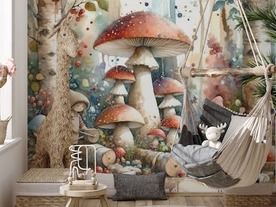 Enchanted Forest Whimsy in Watercolor Dreams