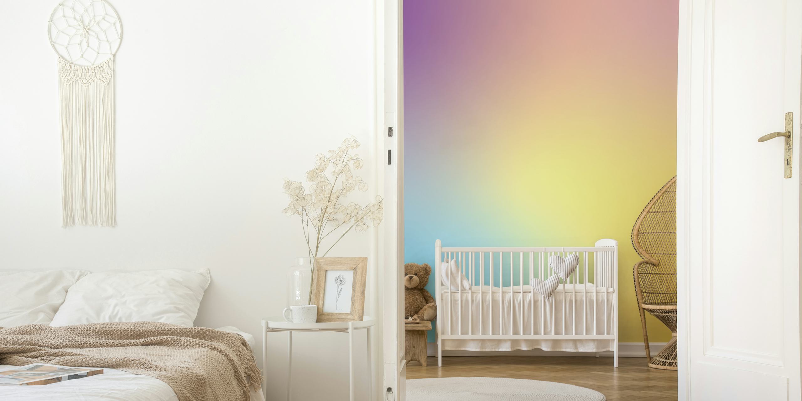 Carta da parati con gradiente pastello della collezione Degraded su happywall.com