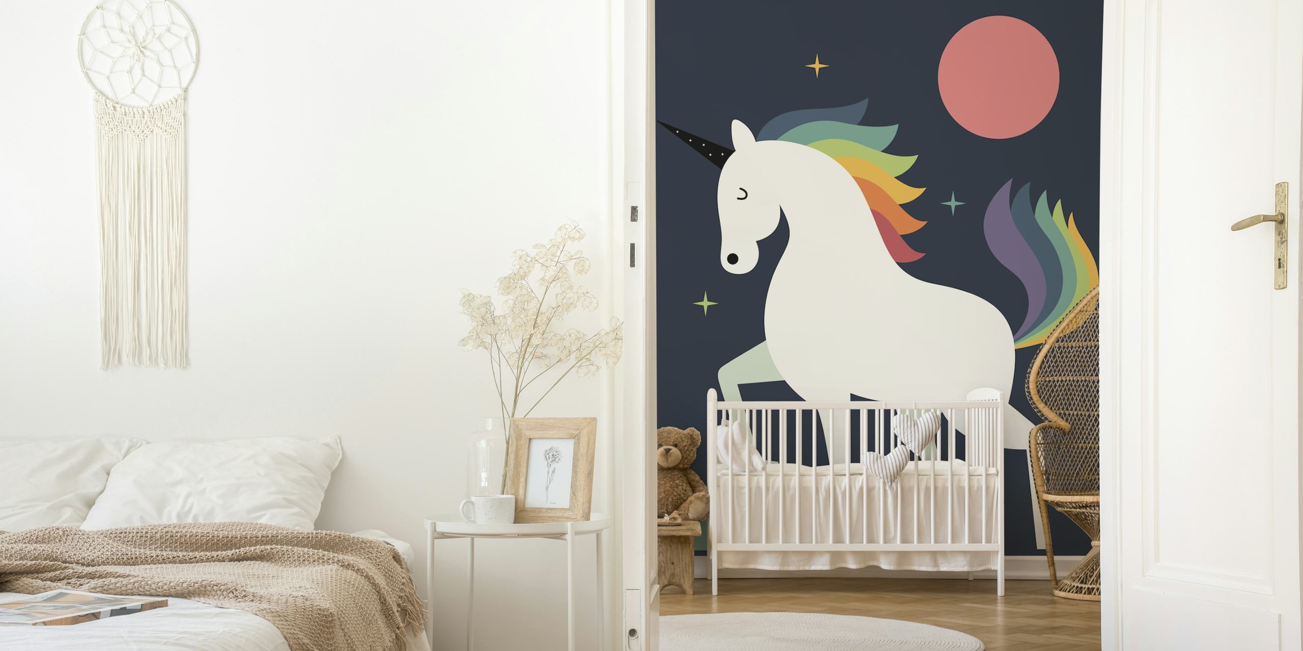 Colorful Stay Shine wallpaper in a room