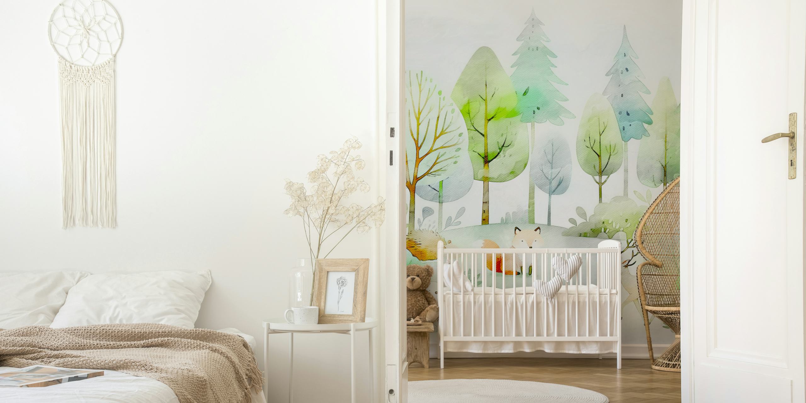 tapeta Pastel Forest Wonderland u sobi