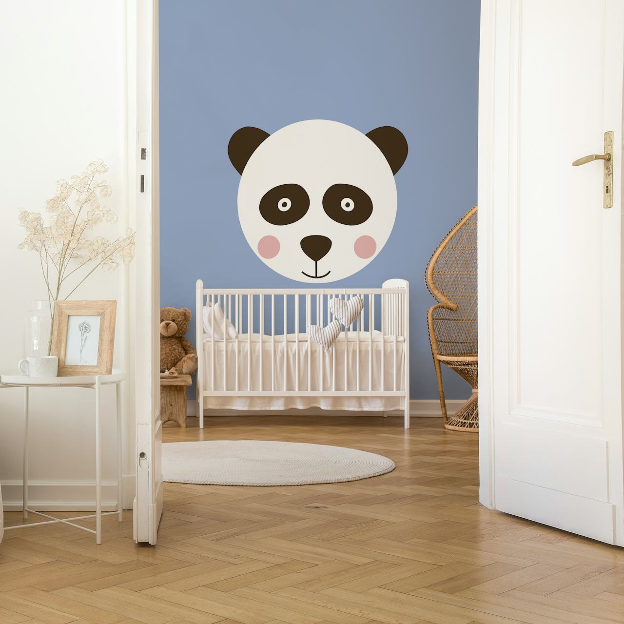 Cute Panda behangontwerp in een kamer
