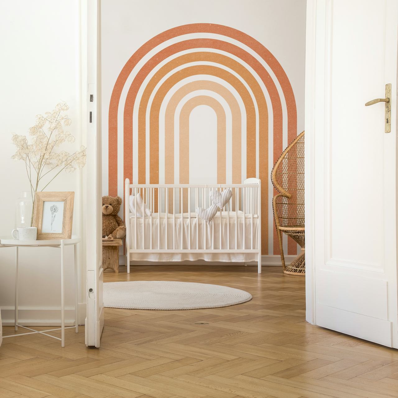 Rainbow Boho wallpaper in a room