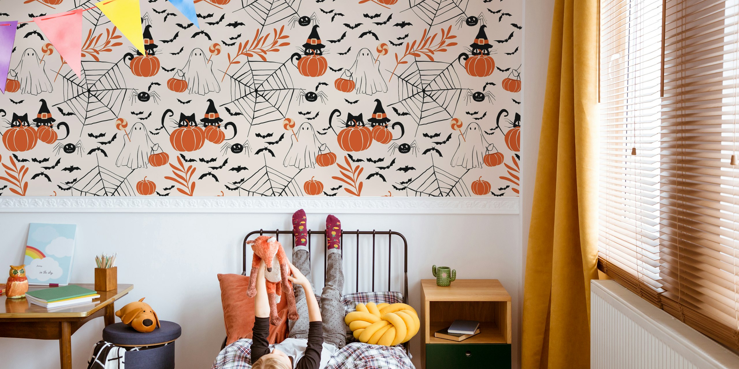 Halloween Trick or Treat wallpaper design