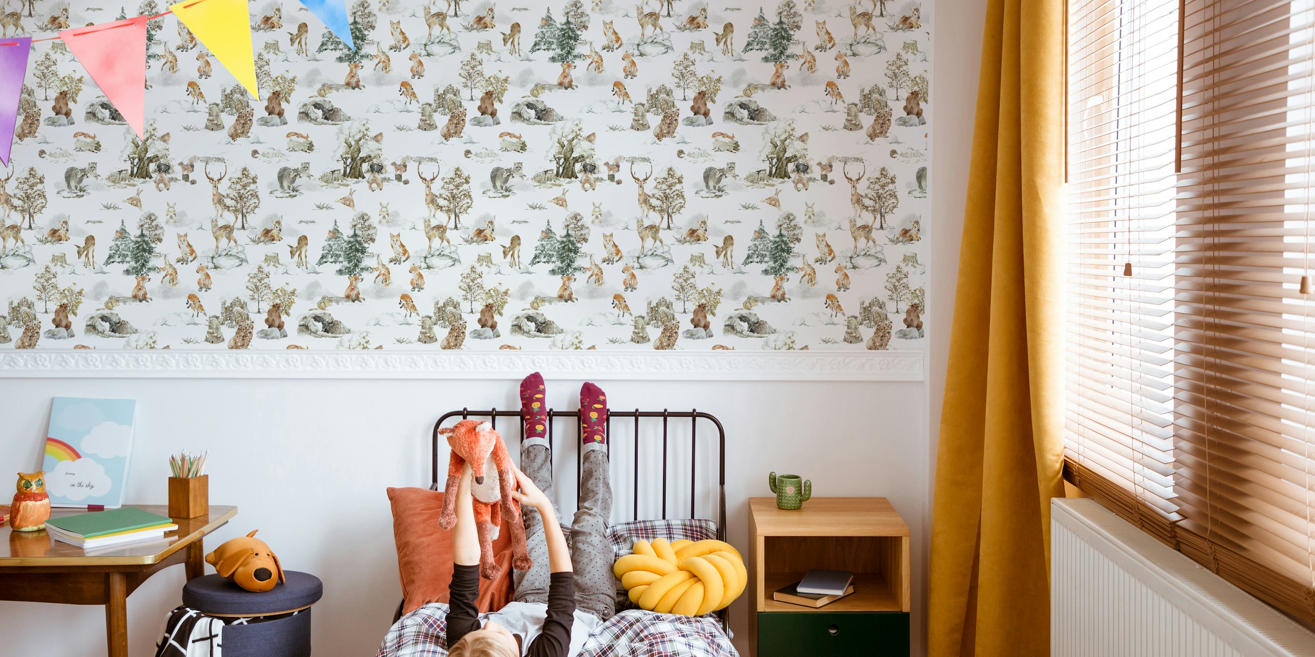 Tapeta Winter Wonderland Friends v pokoji