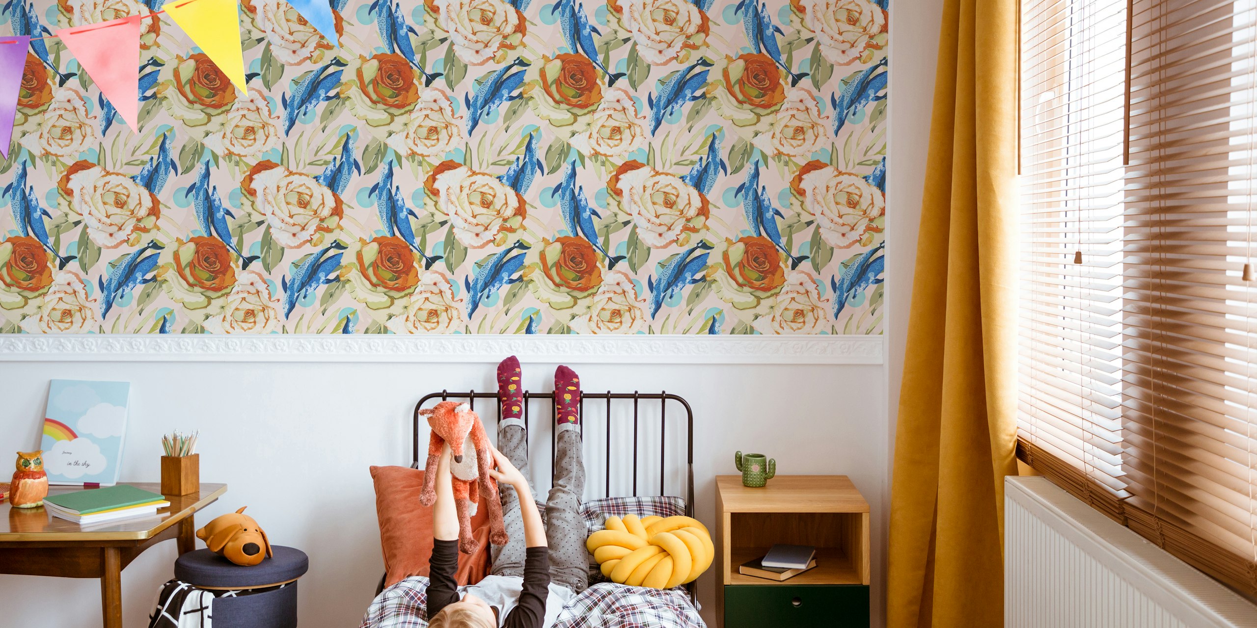 Dolphin Eternal Spring Charm wallpaper in a room