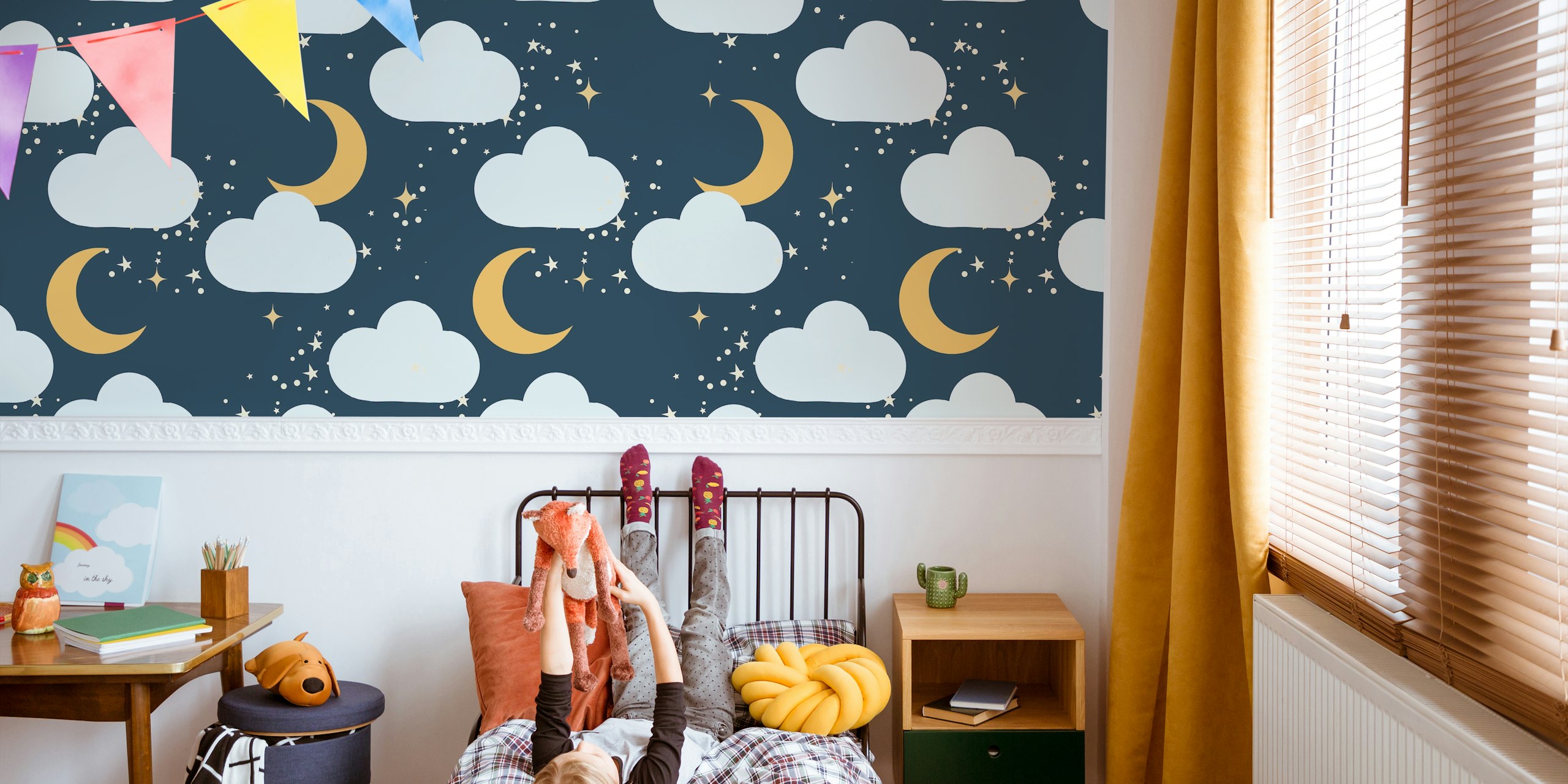 Moonlight Tapetdesign in einem Zimmer