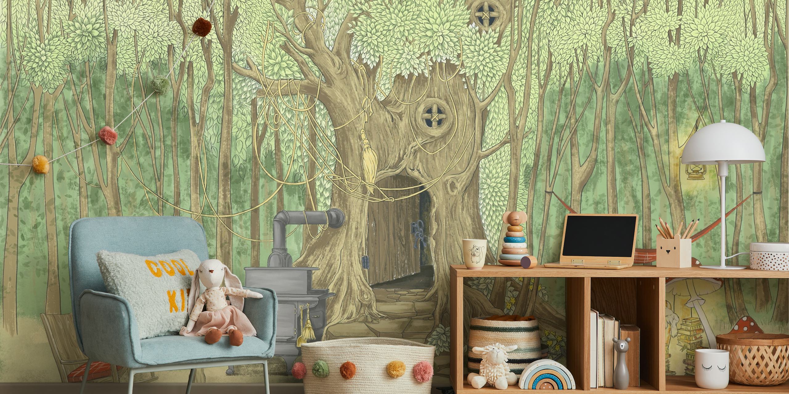 Imaginative Forest Adventure tapeta w pokoju