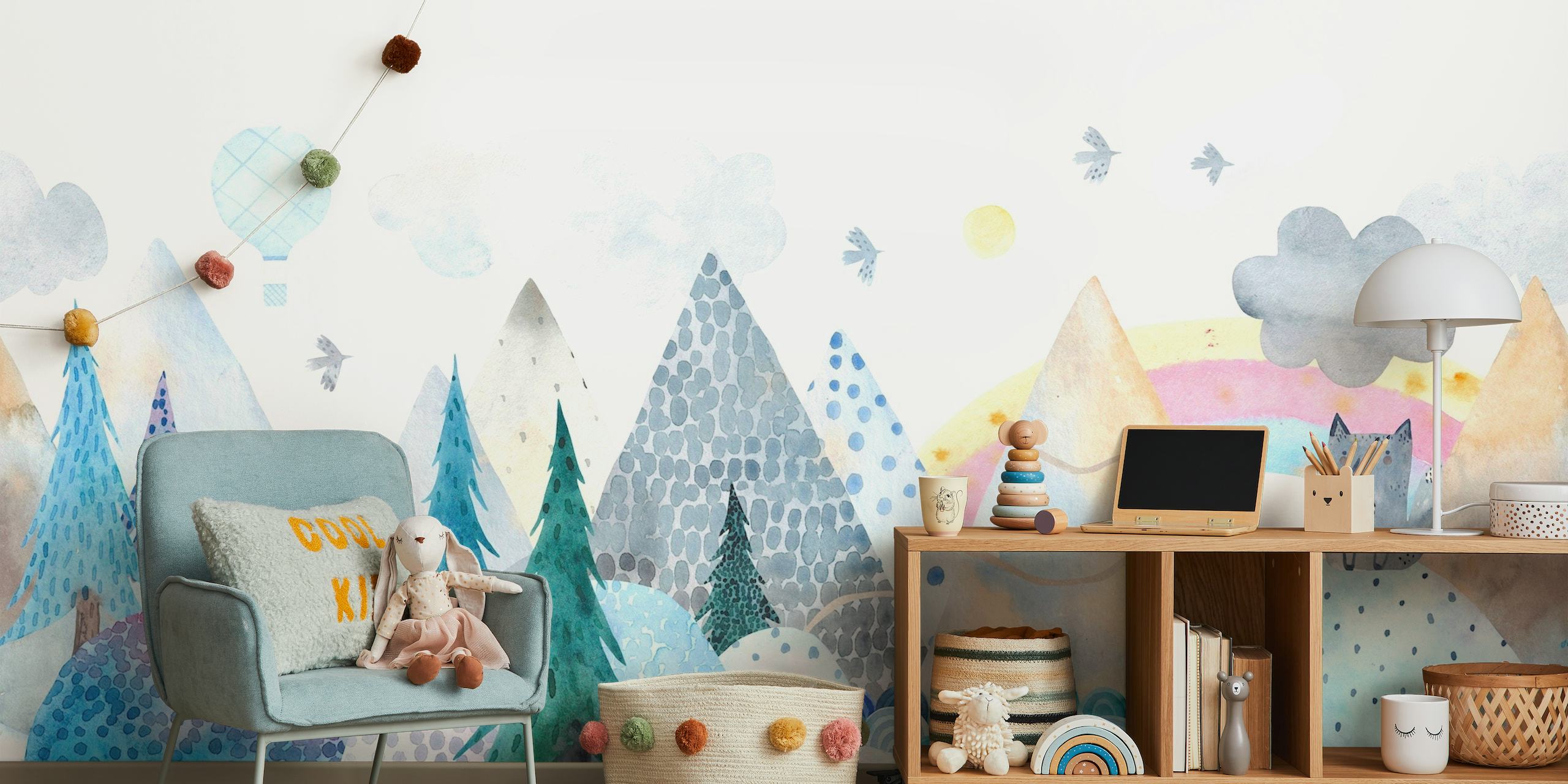 Fairytale mountains wallpaper